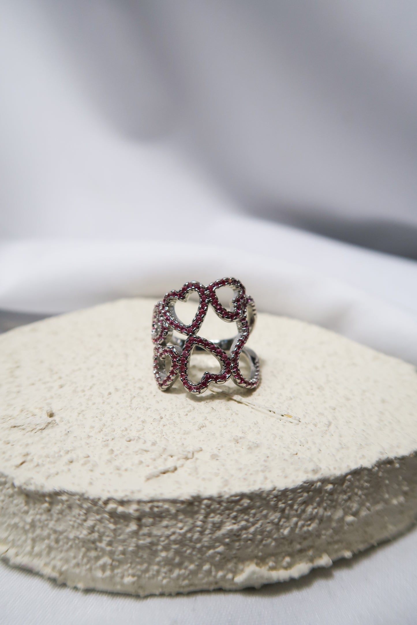 Mila Silver Heart Ring
