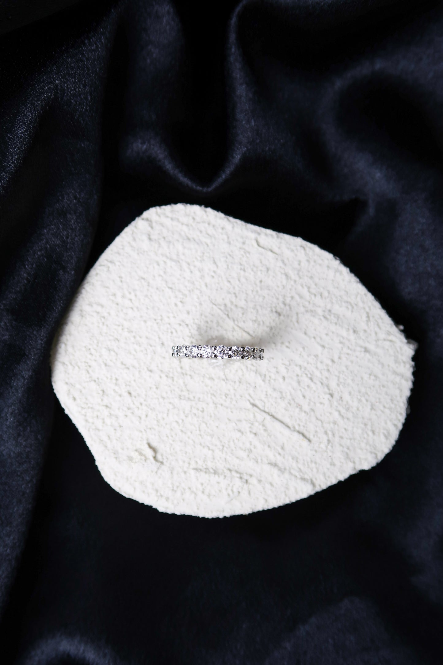 Forever Yours .925 Sterling Silver Moissanite Ring READY TO SHIP