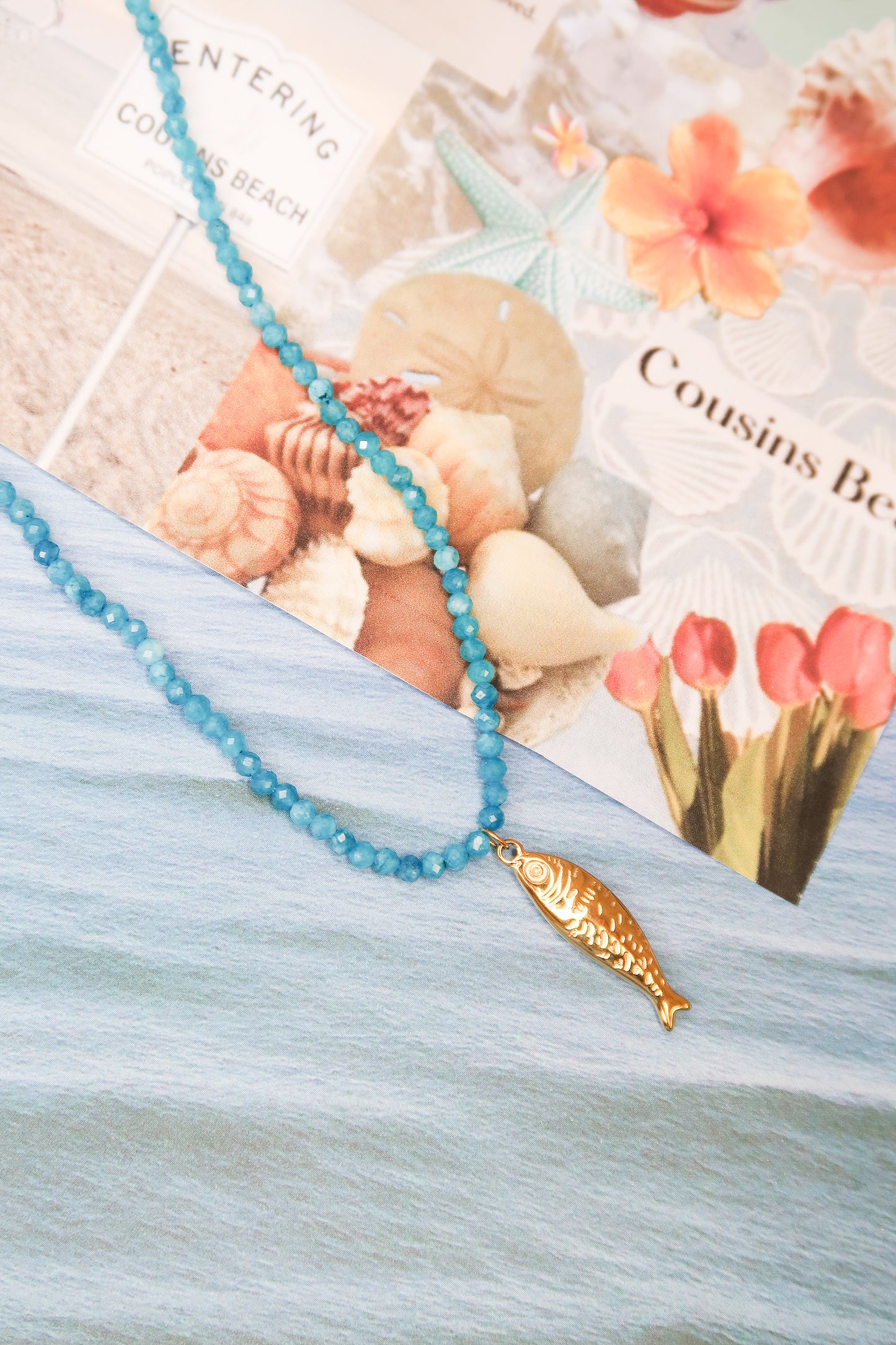 Team Jellyfish Beaded 316L Stainless Steel Necklace