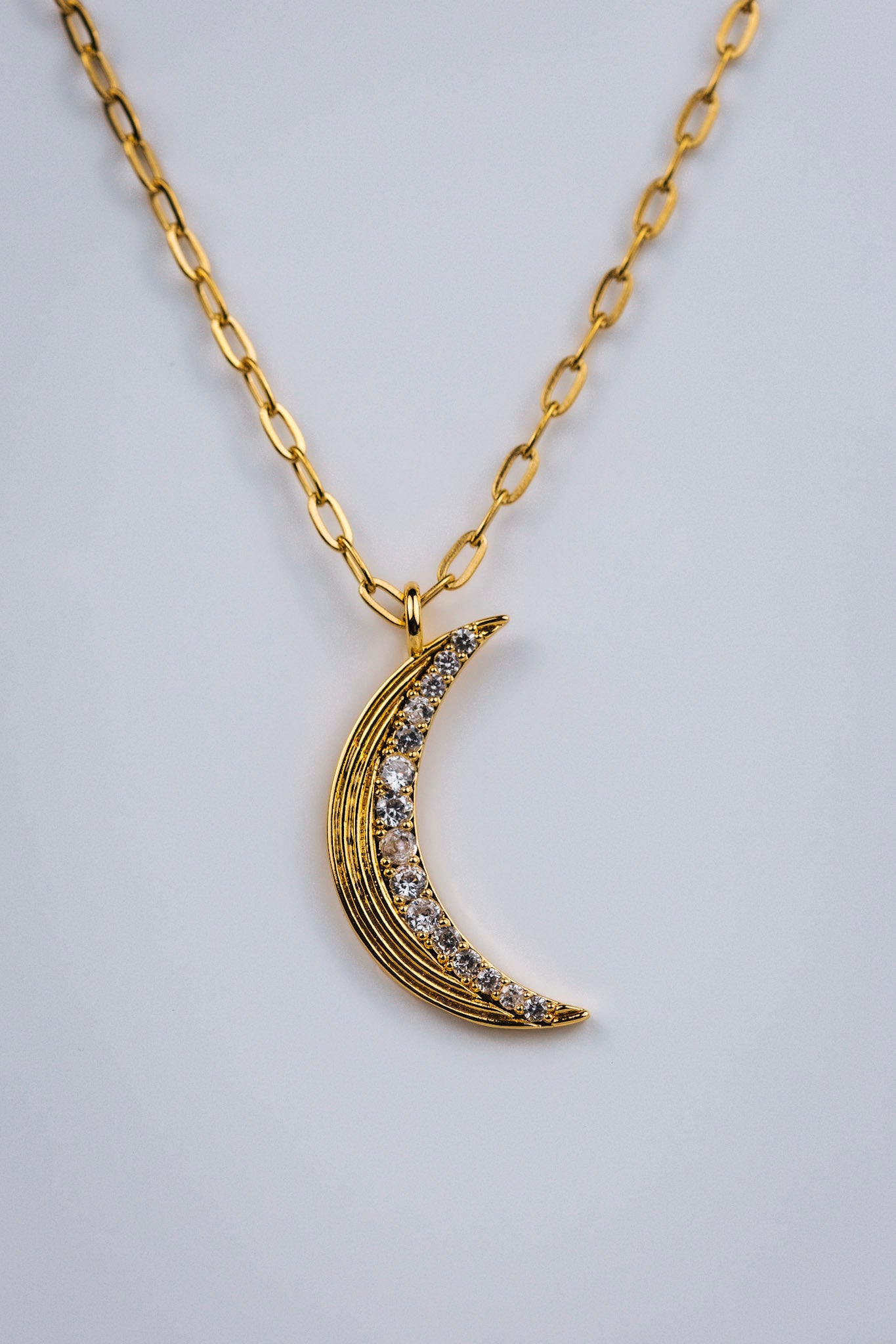 Crescent Moon 316L Stainless Steel Necklace Pendant