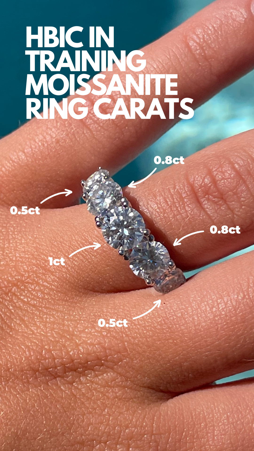 HBIC In Training .925 Sterling Silver Moissanite