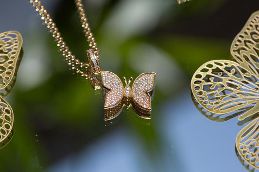 Butterfly Kisses 316L Stainless Steel Necklace