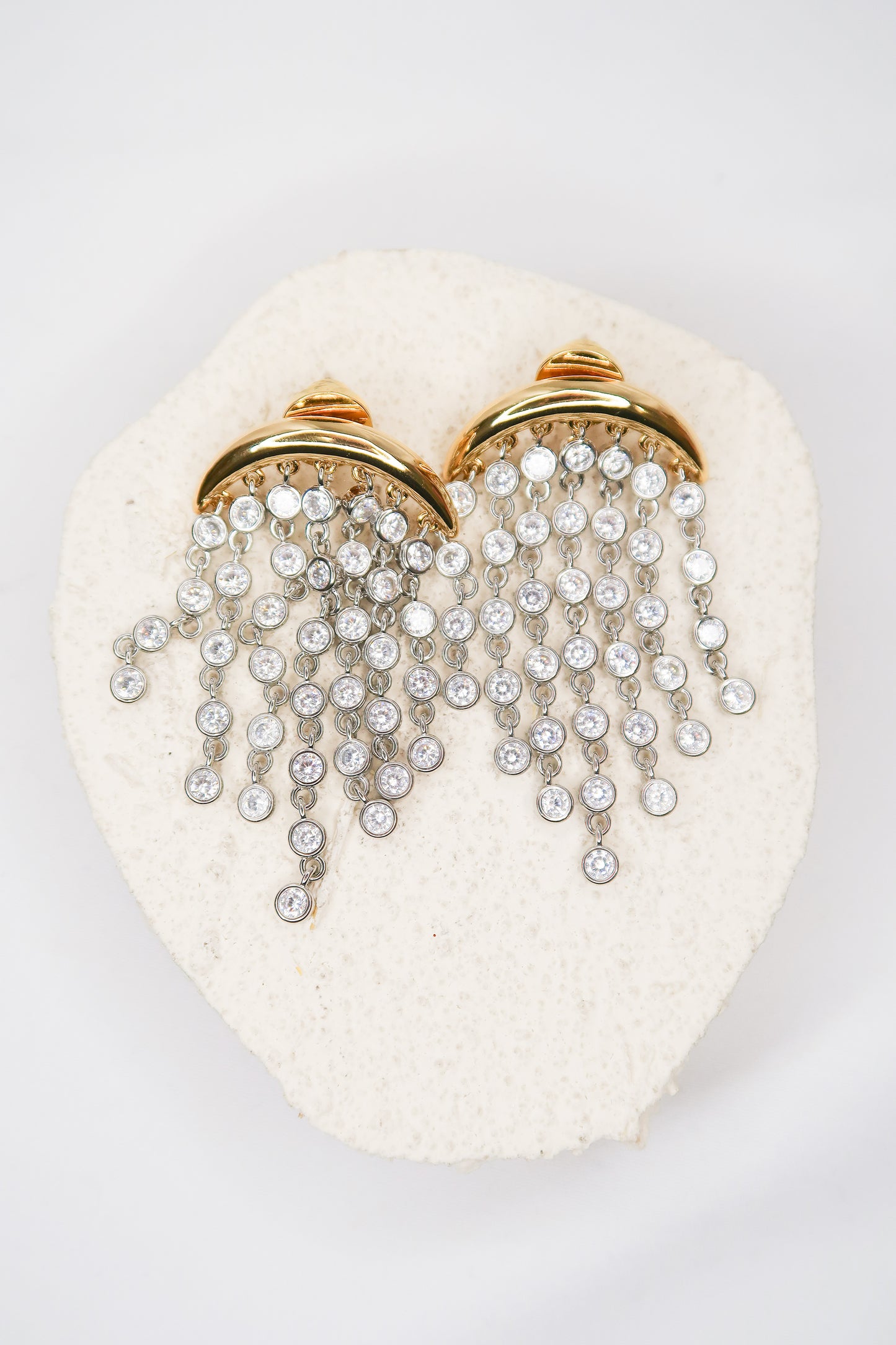 Sway Two-Toned 316L Stainless Steel Drop Earrings