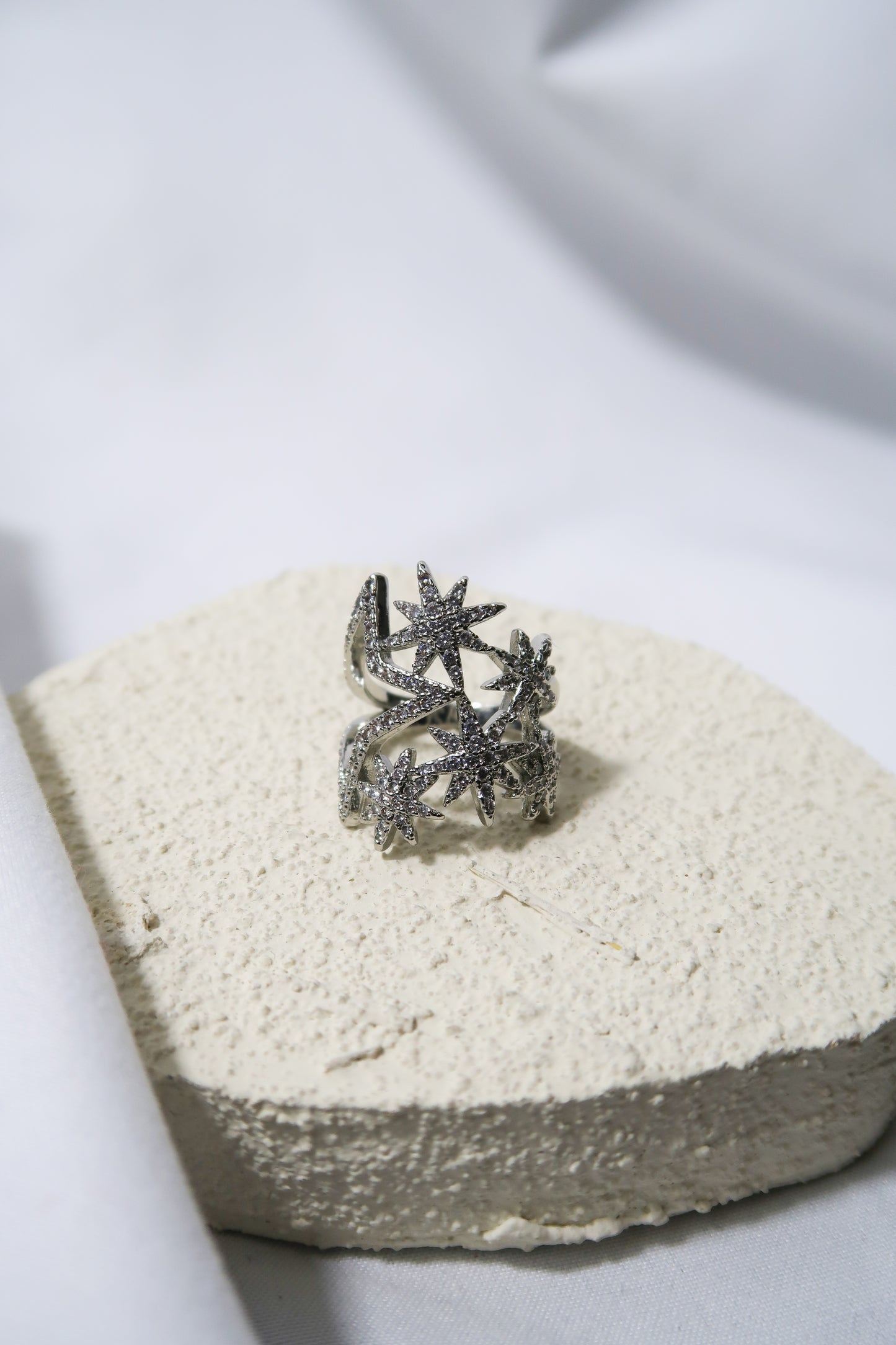 Aurora Star Silver Ring