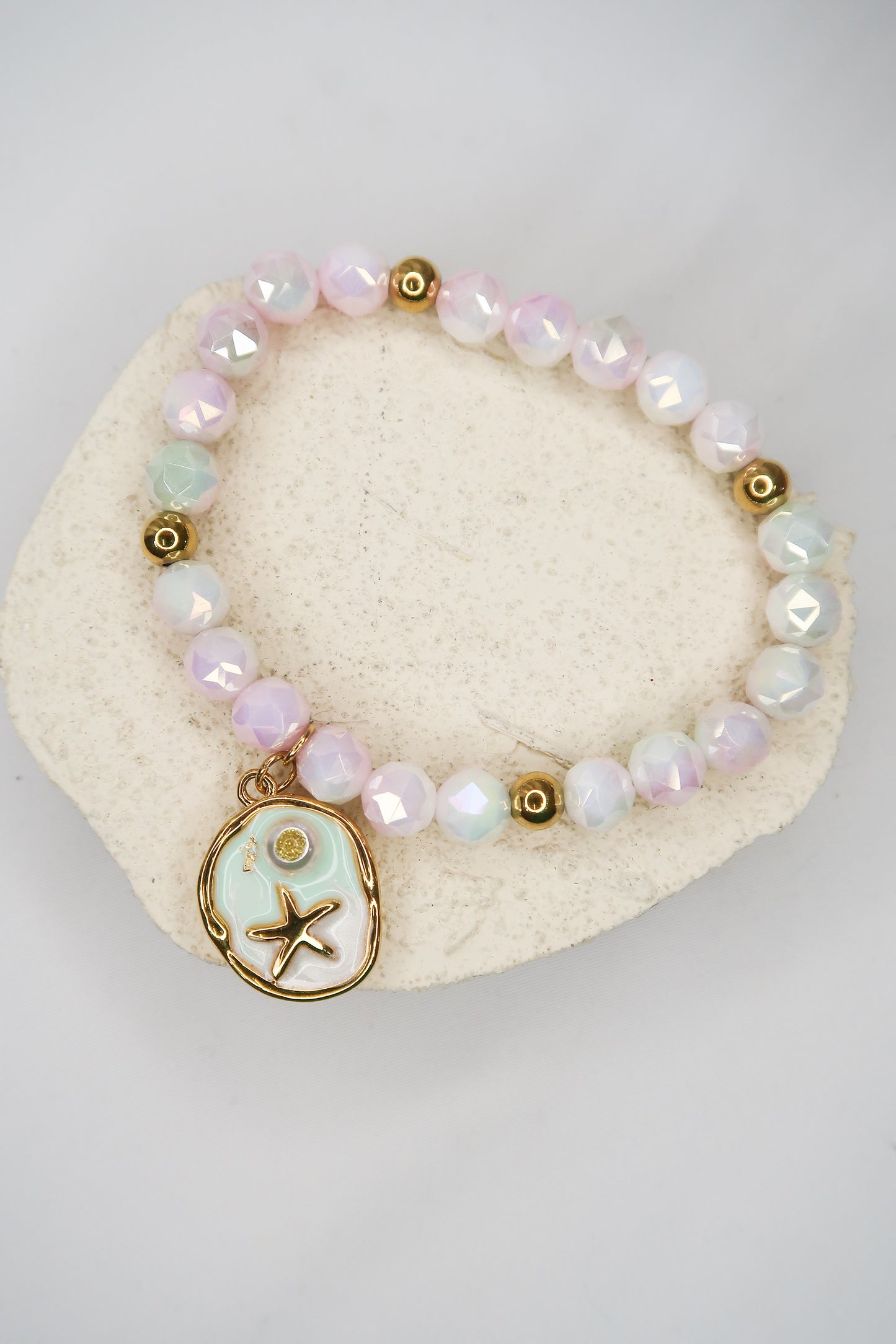 Emerald Coast Swarovski Natural Cut Stone 6 Piece Stack