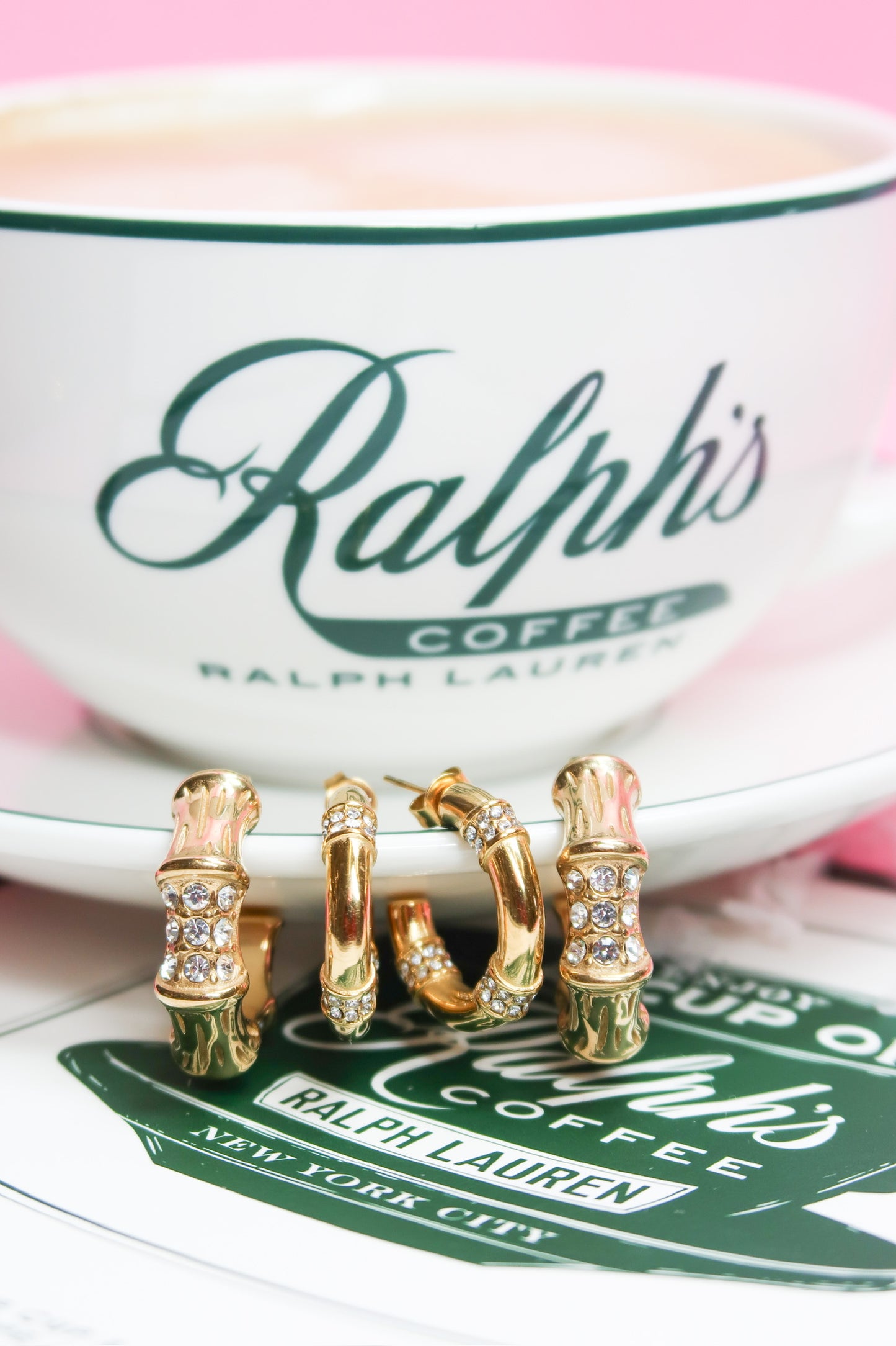 Bamboo 316L Stainless Steel Earrings Duo