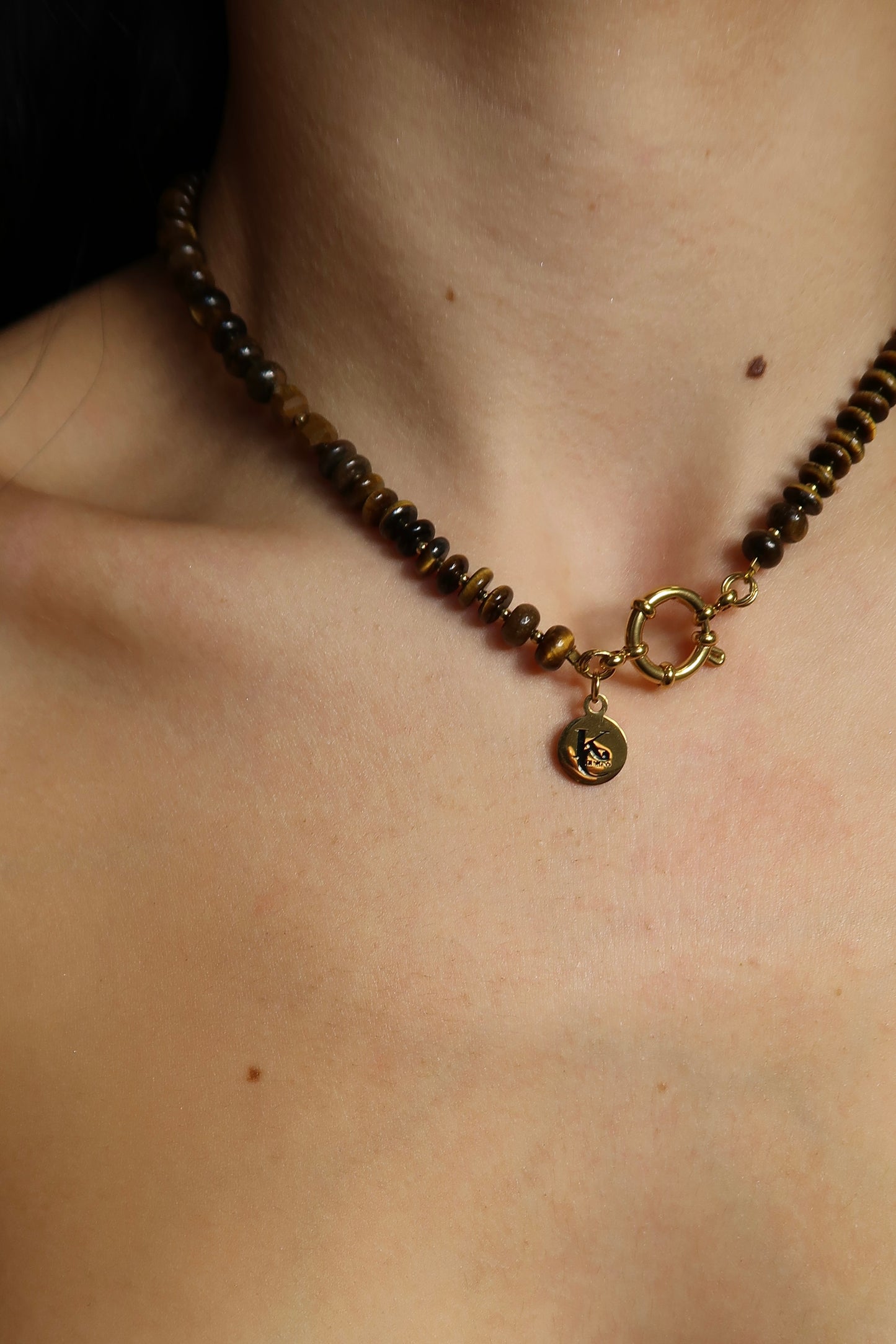 Genius Natural Stone Necklace PLUS Cross Charm and Fearfully Wonderfully Made