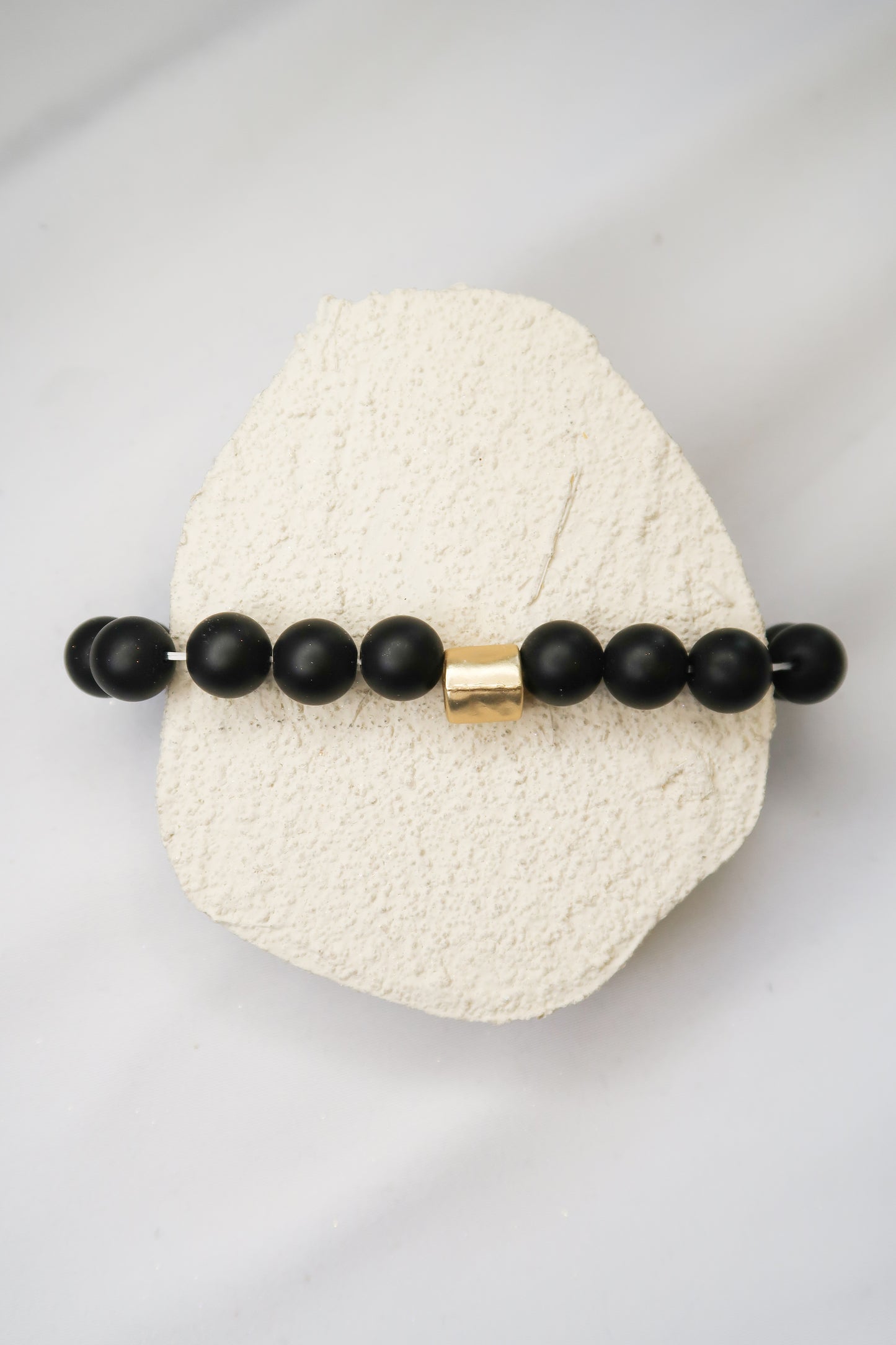 5 Piece Onyx Natural Stone Bracelet Stack