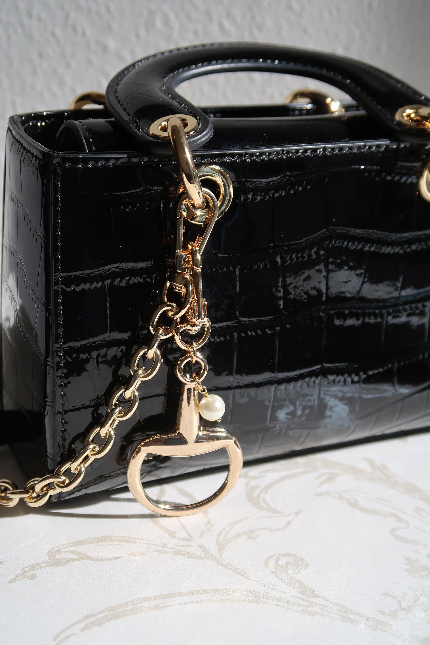 The Golden Grace Horse Bit Bag Charm