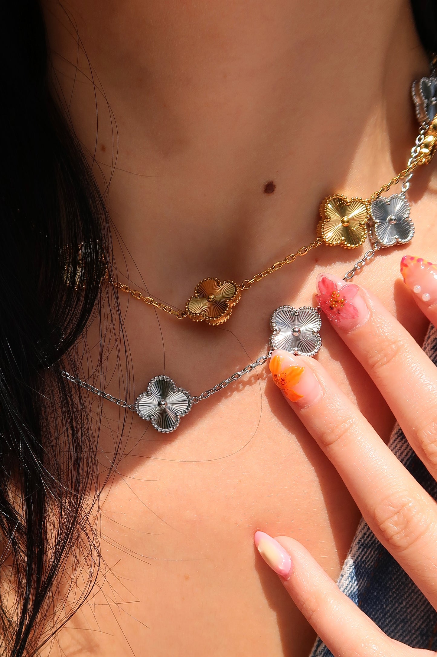 Elise Flower 316L Stainless Steel Necklace