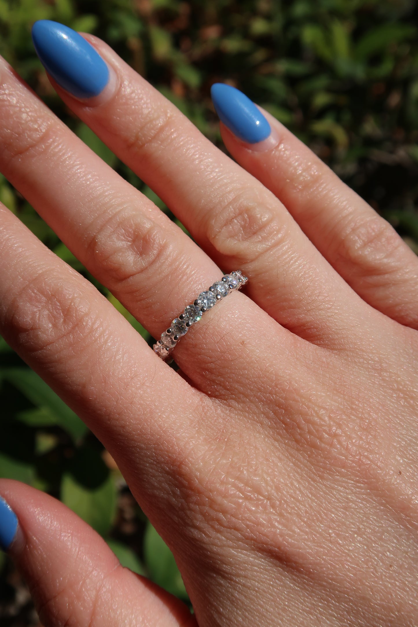 Forever Yours .925 Sterling Silver Moissanite Ring READY TO SHIP
