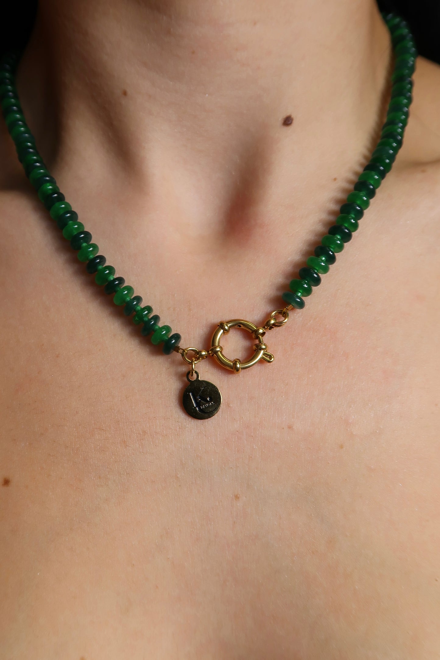 Genius Natural Stone Necklace PLUS Cross Charm and Fearfully Wonderfully Made