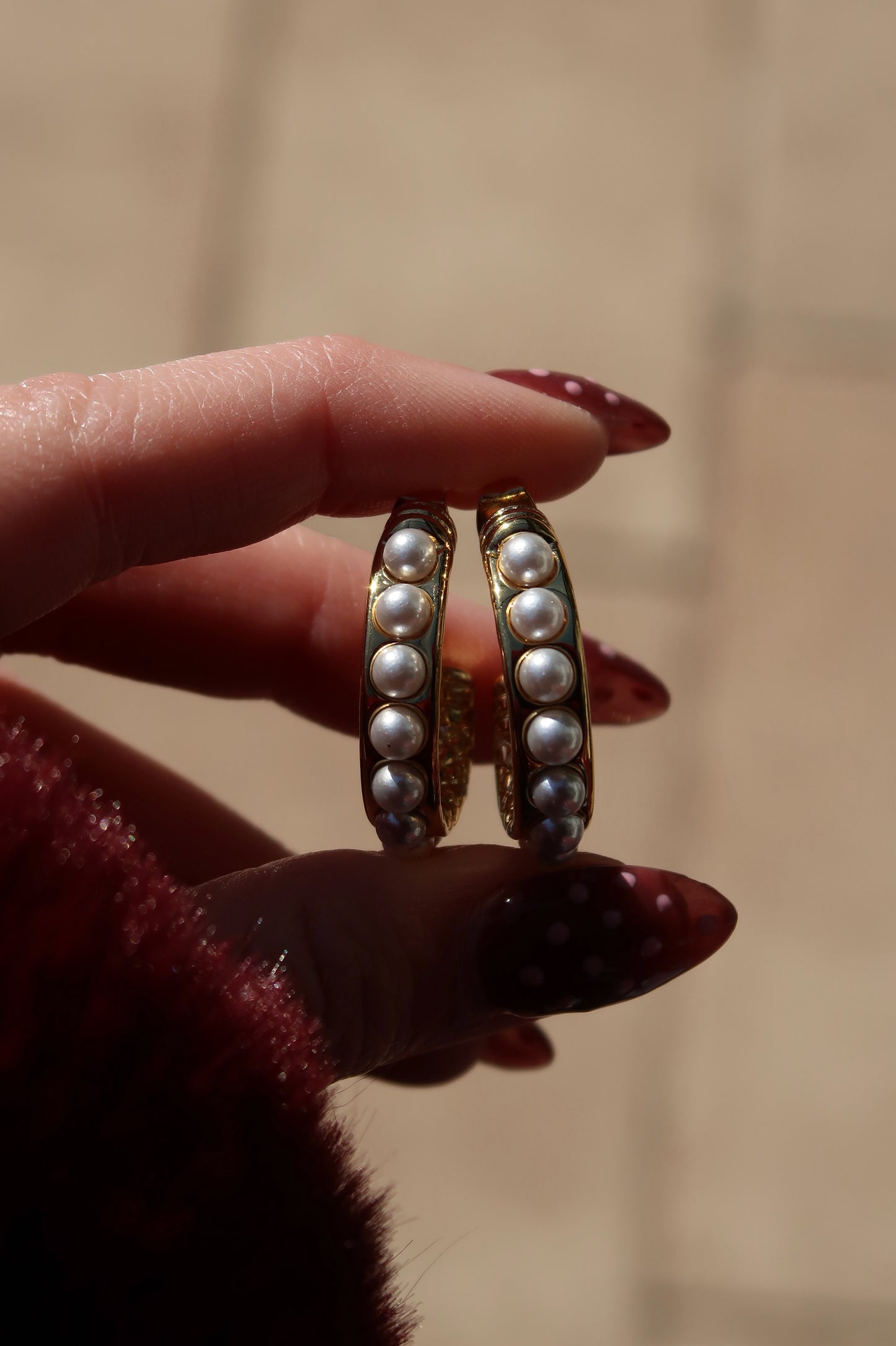 Sweet Talk Pearl Huggies 316L Stainless Steel