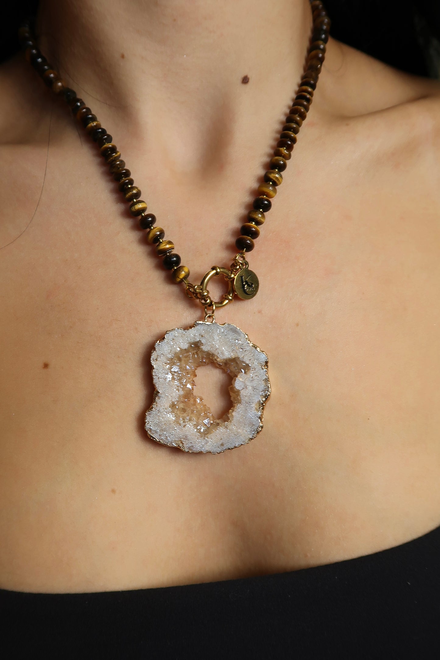 Geology Natural Agate Charm