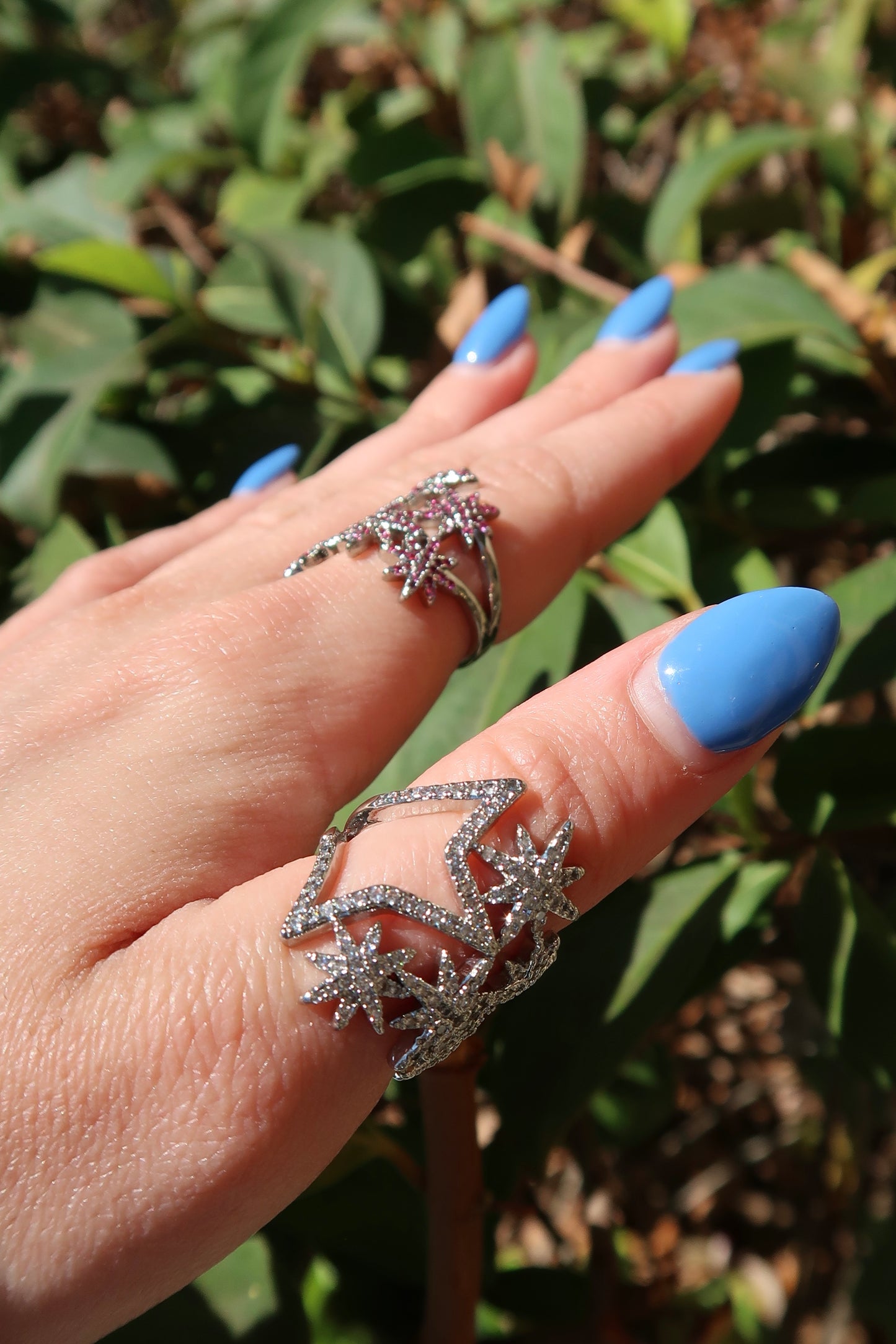 Aurora Star Silver Ring