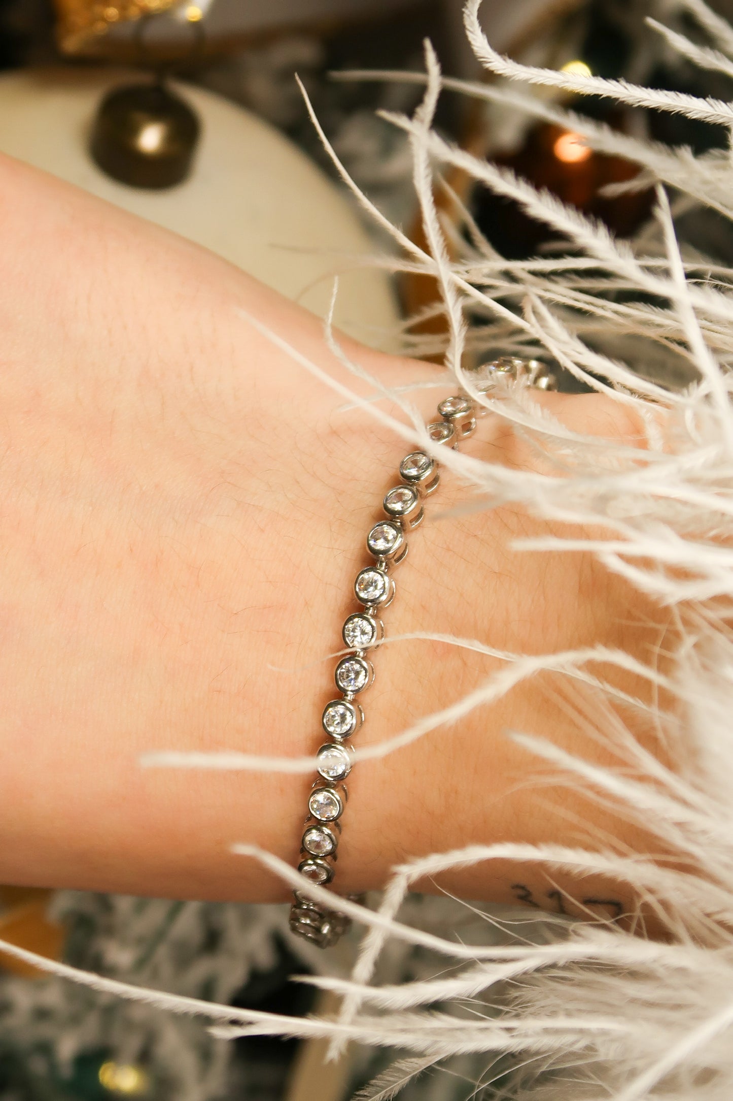 The Legacy .925 Sterling Silver Bezel Tennis Bracelet