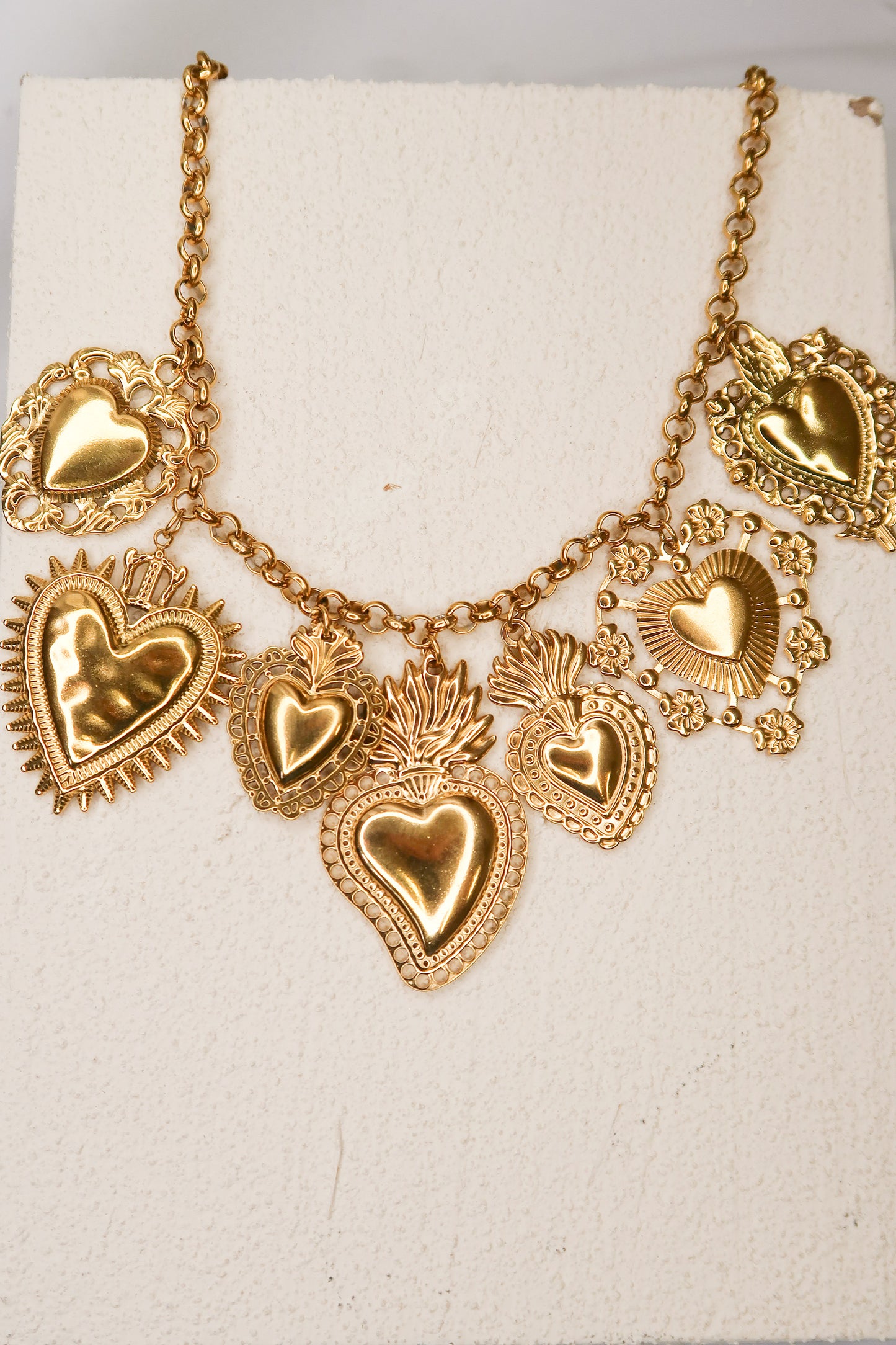 Lover’s Lane Necklace Heart Charm 316L Stainless Steel Necklace