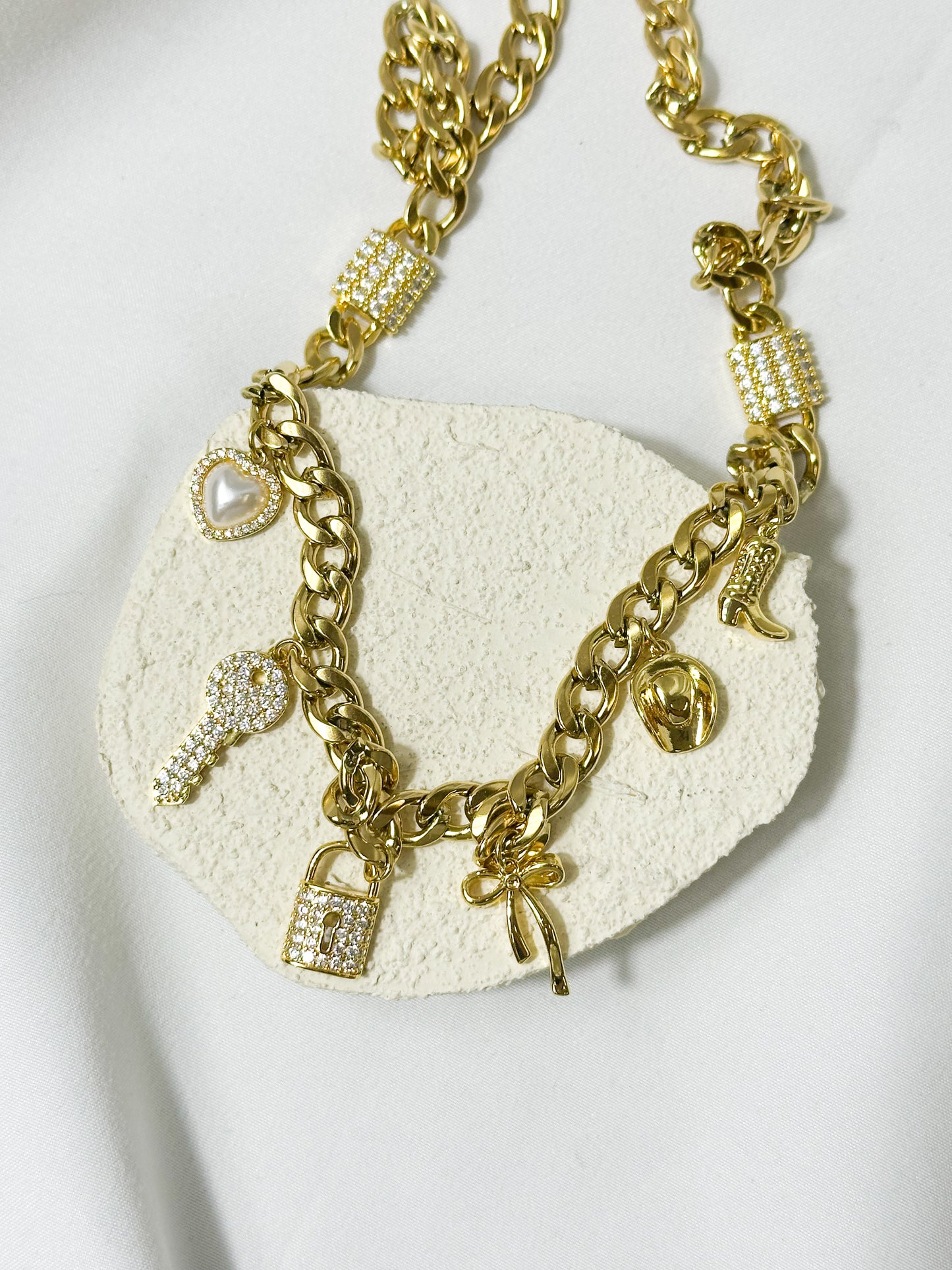 Sugar Sugar Stainless Charm Necklace