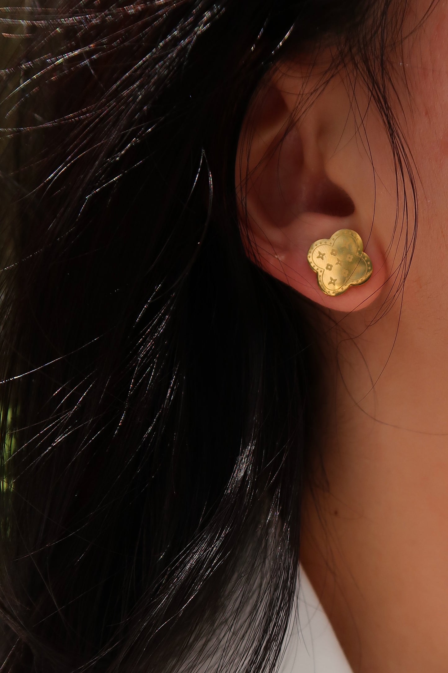 Golden Hour 316L Stainless Steel Clover Trio