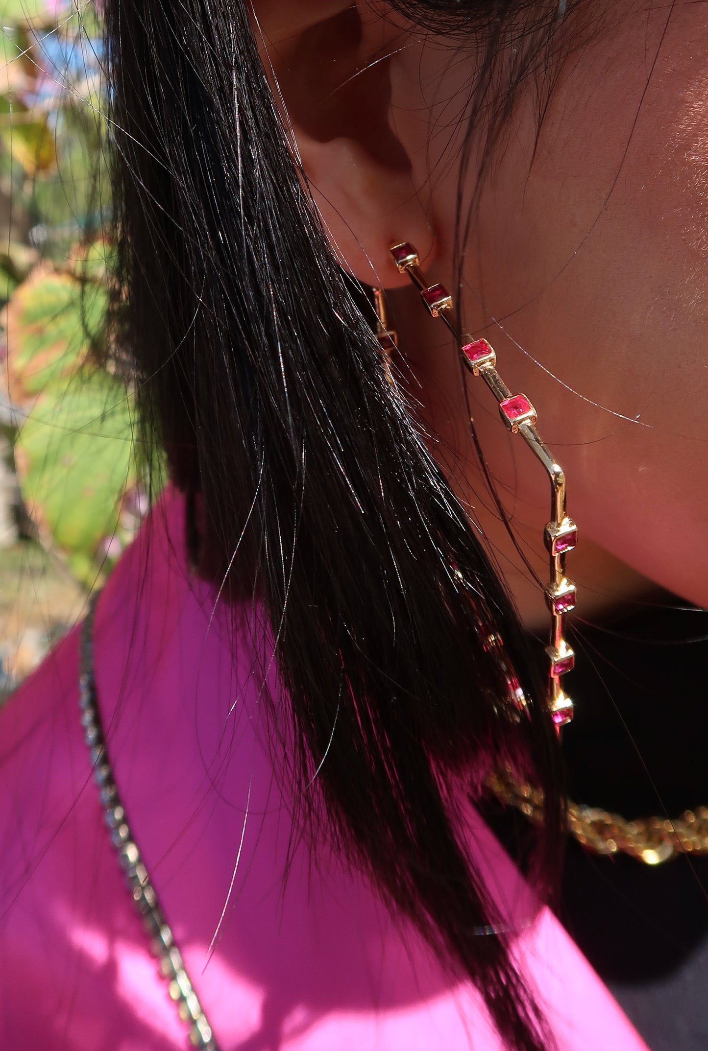 Nolita 316L Stainless Steel Crystal Hoop Earrings