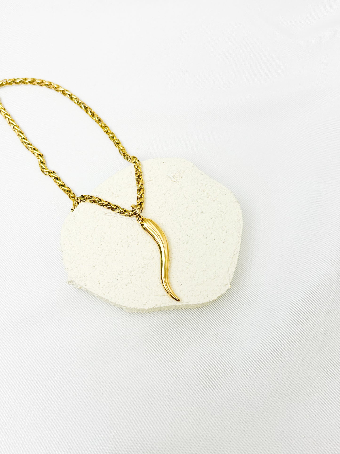 Cornetto 316L Stainless Steel Gold Necklace