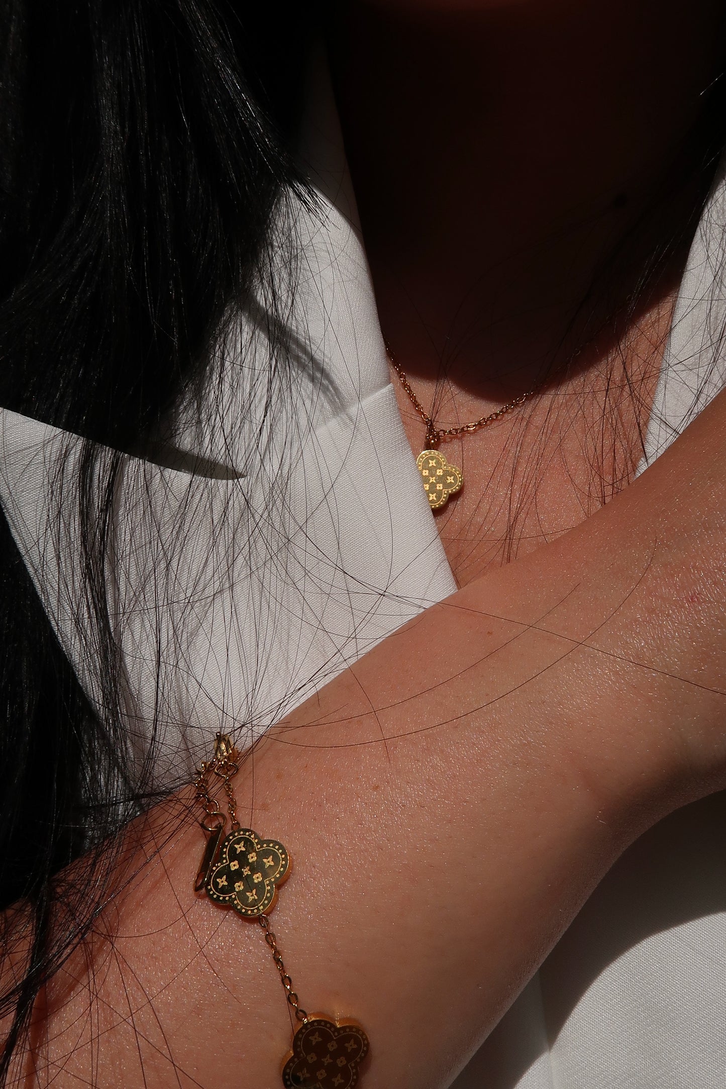 Golden Hour 316L Stainless Steel Clover Trio