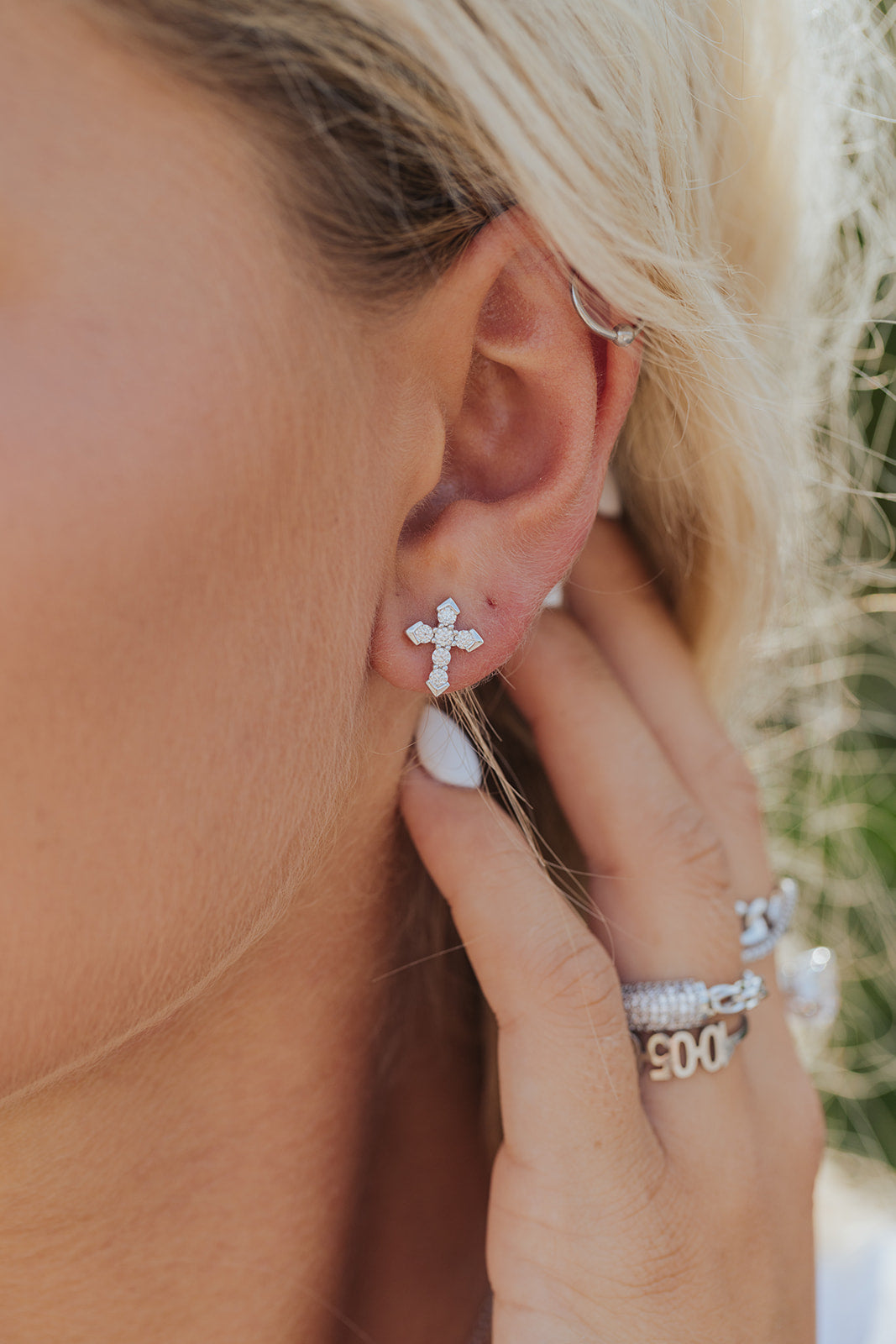 Bella .925 Sterling Silver Moissanite Studs