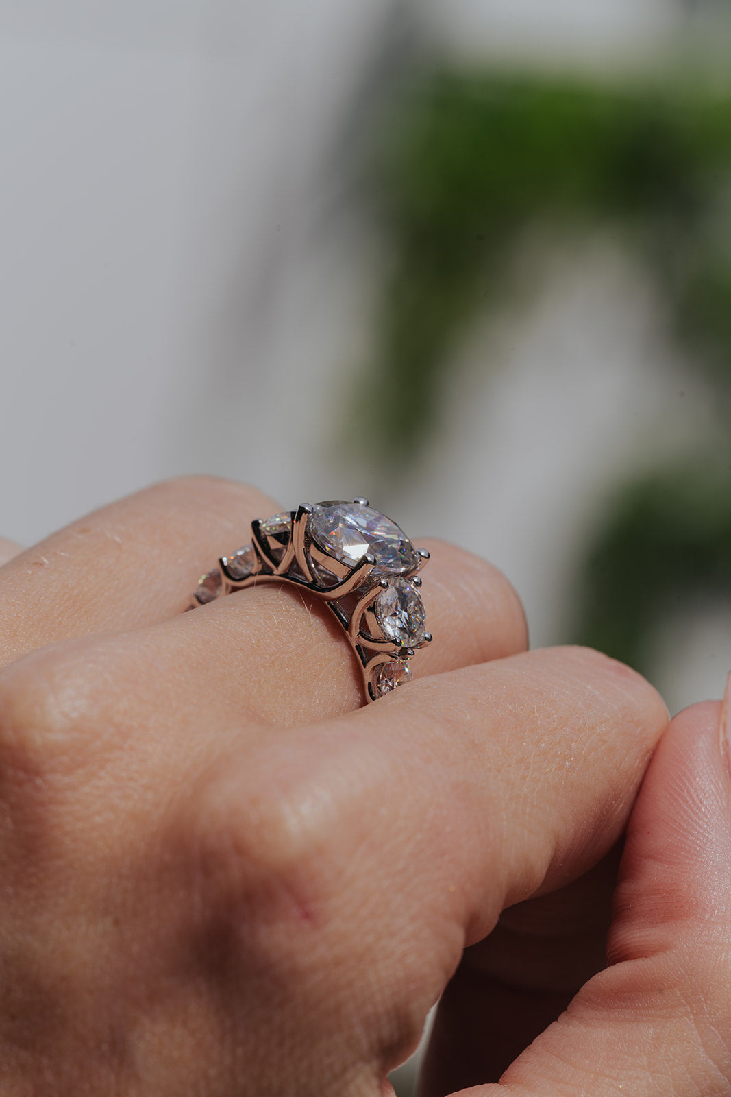 HBIC .925 Sterling Silver 8 Carat Moissanite Ring