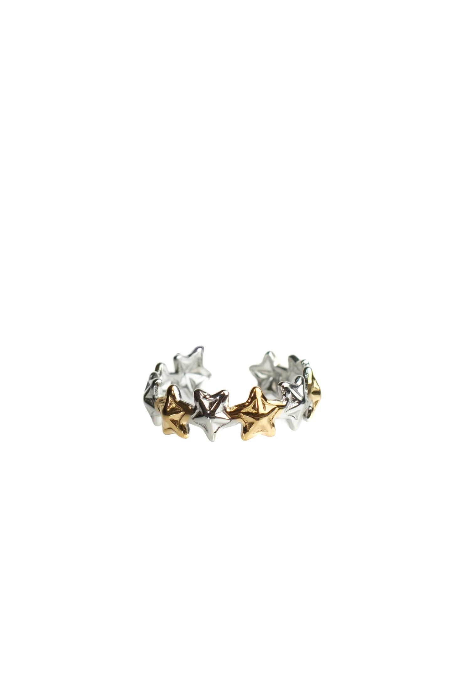 Lucky Charm Stack 316L Stainless Steel Adjustable Rings