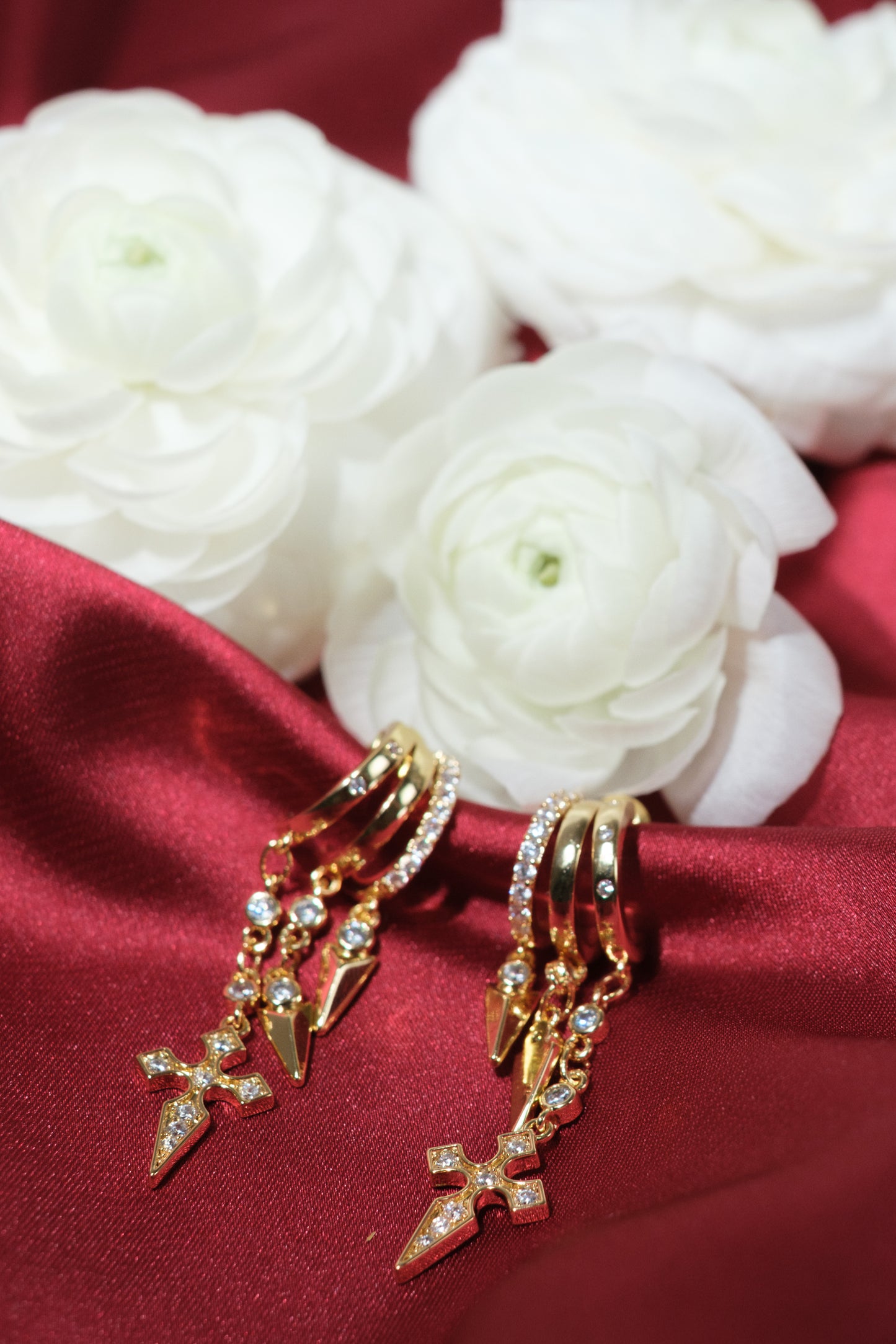 Pretender 316L Stainless Steel Stacked Huggie Earrings