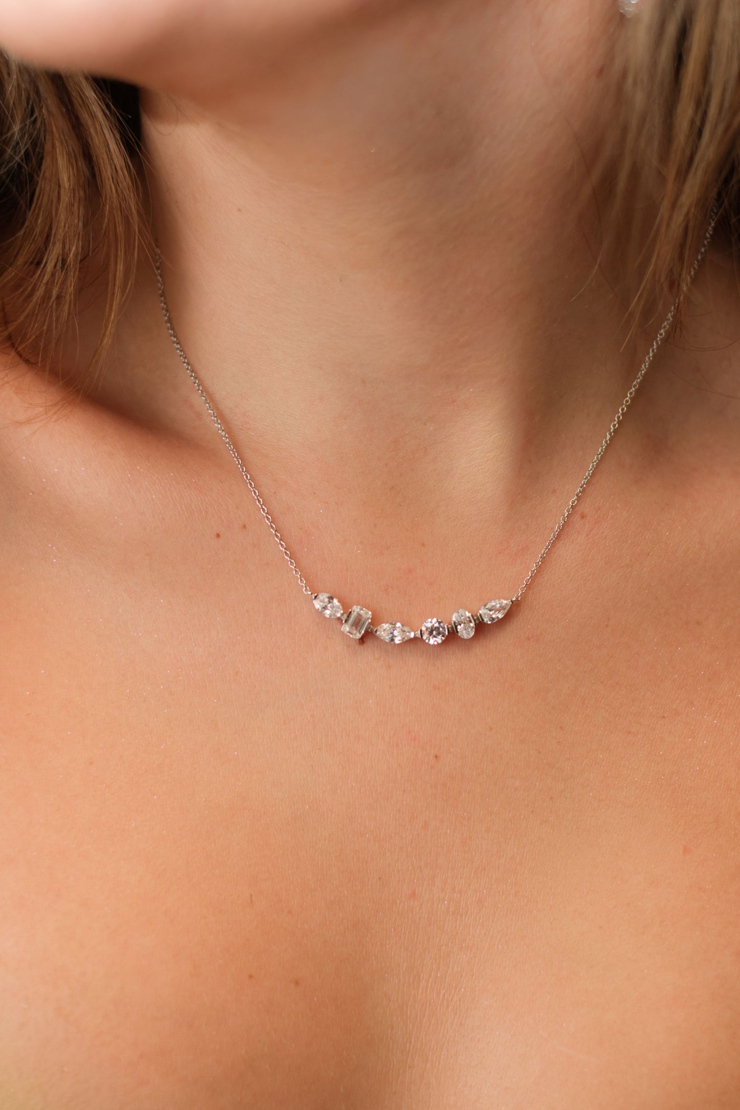 Quiet Luxury .925 Sterling Silver Multi-Cut Necklace