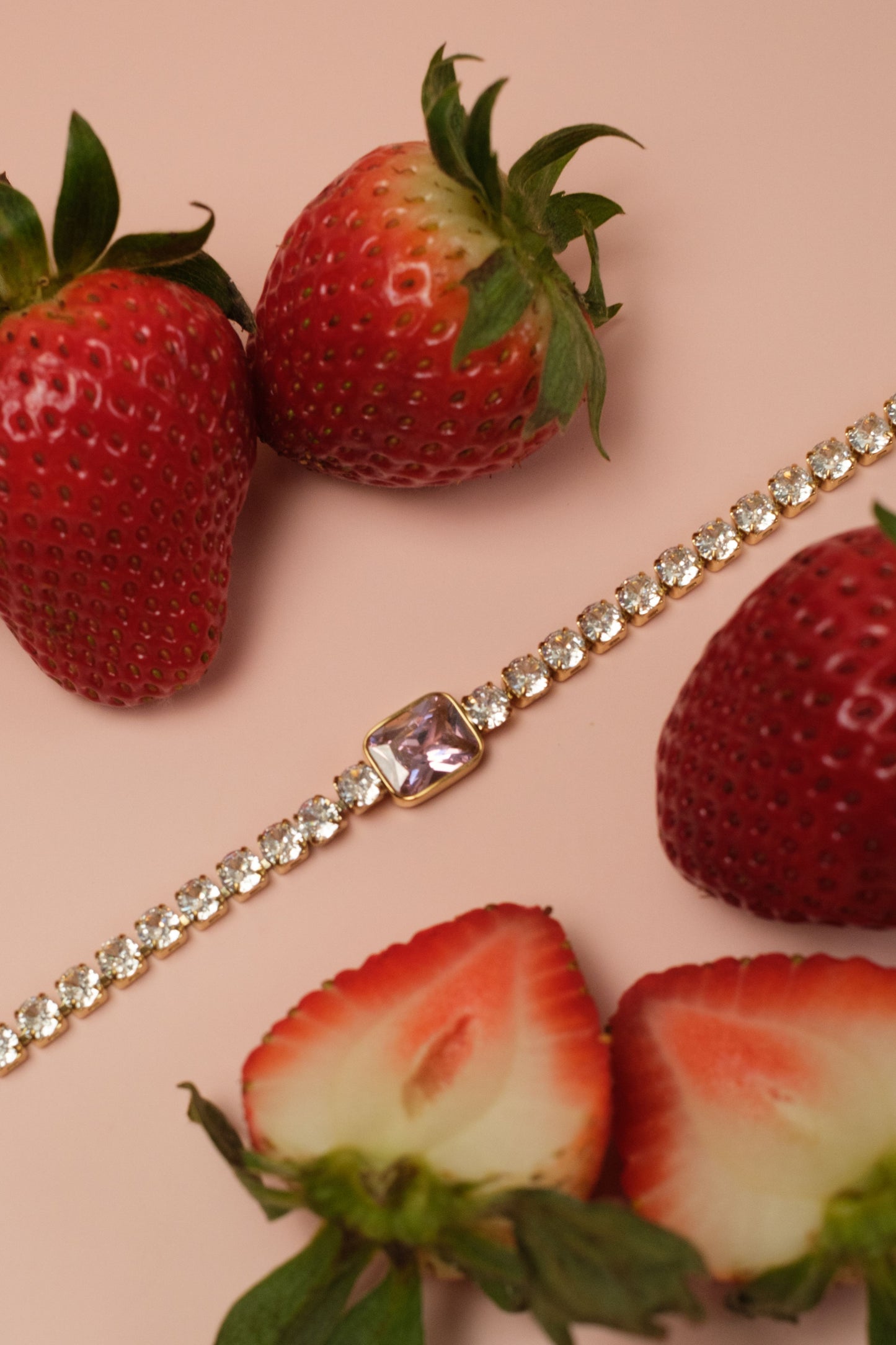 Getting "HER" Pink Back 316L Stainless Steel Bracelet Duo