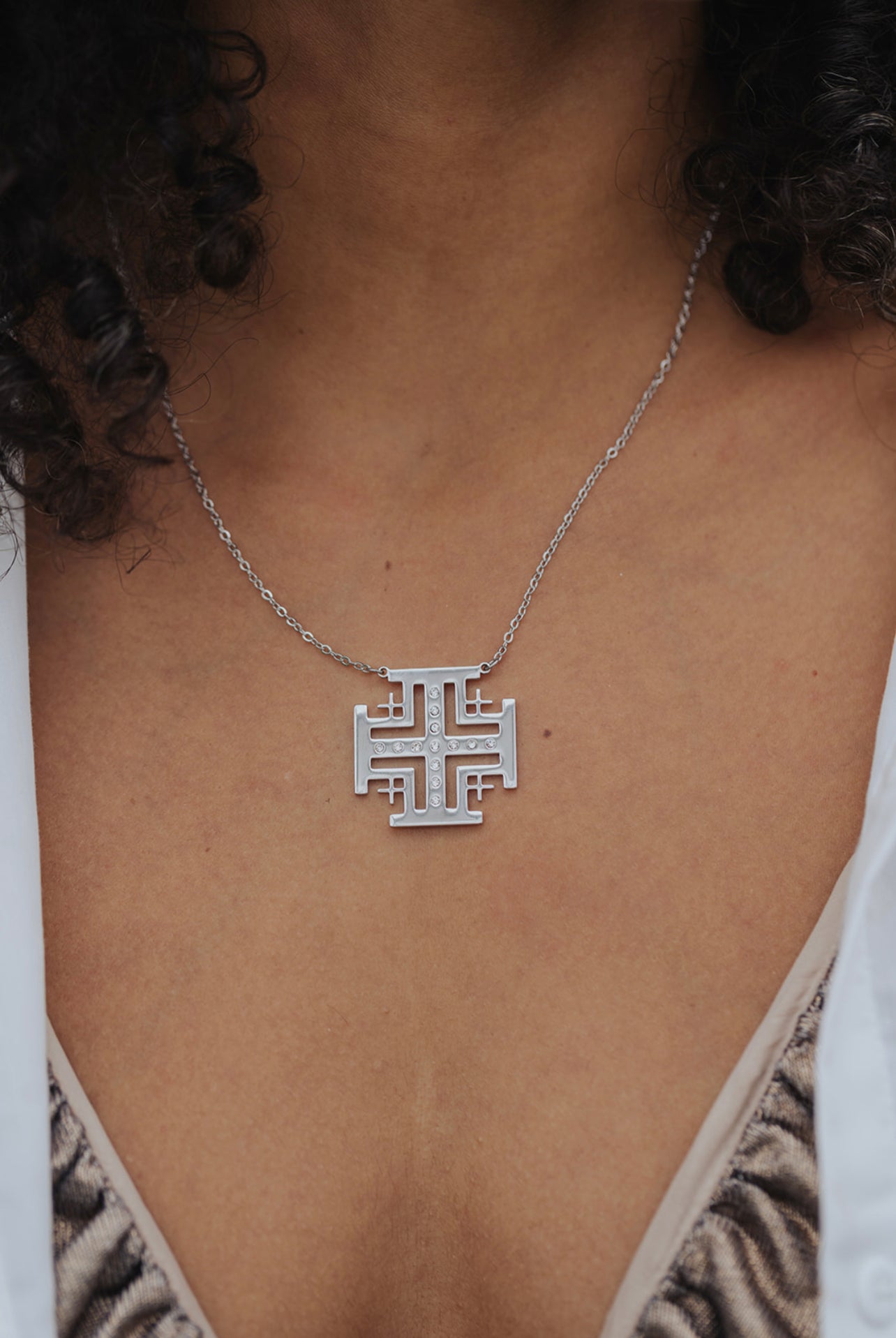 Kelsey’s Jerusalem Cross Necklace