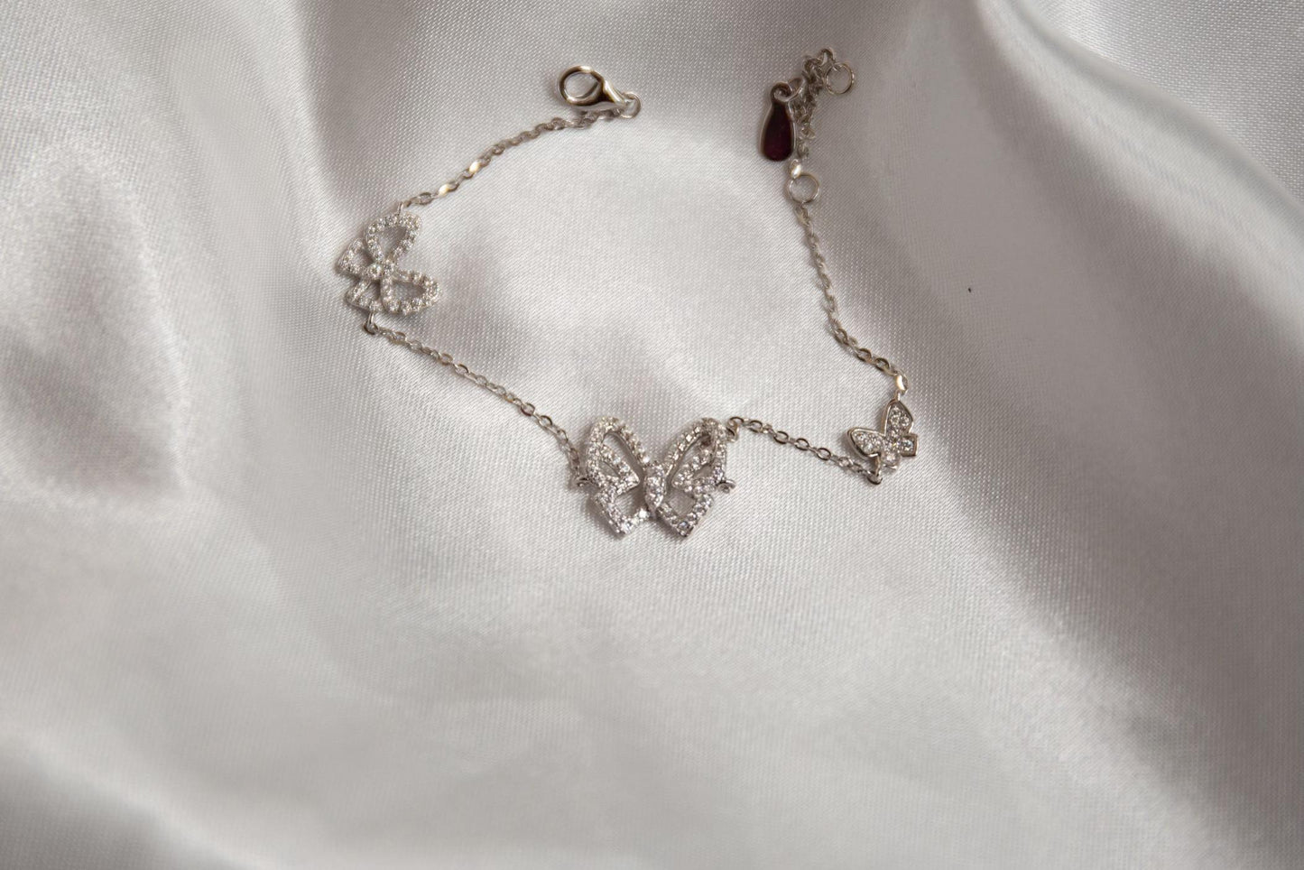 Mariella Butterfly .925 Sterling Silver Adjustable Bracelet