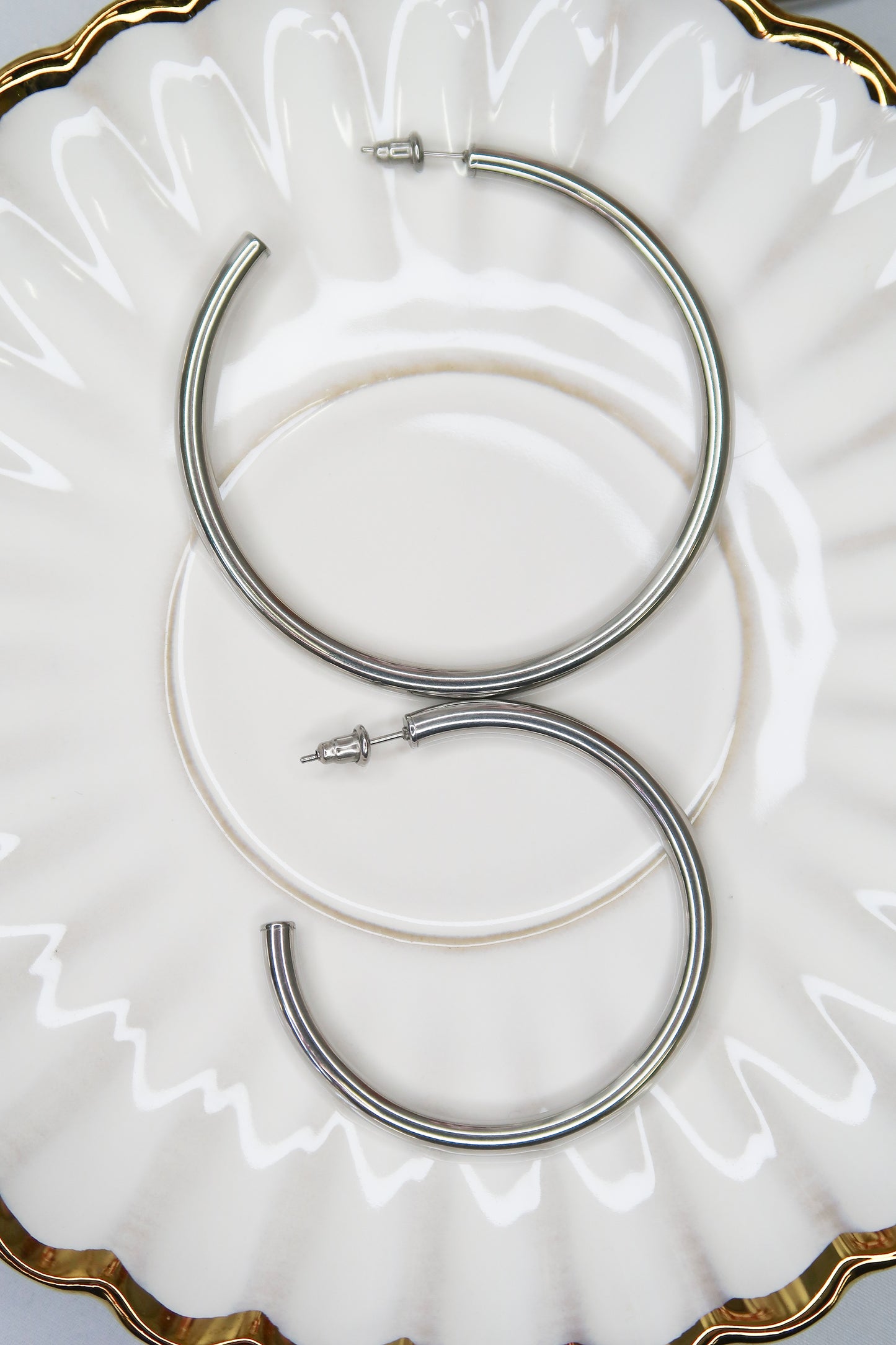 90210 Essential 316L Stainless Steel Hoops Duo