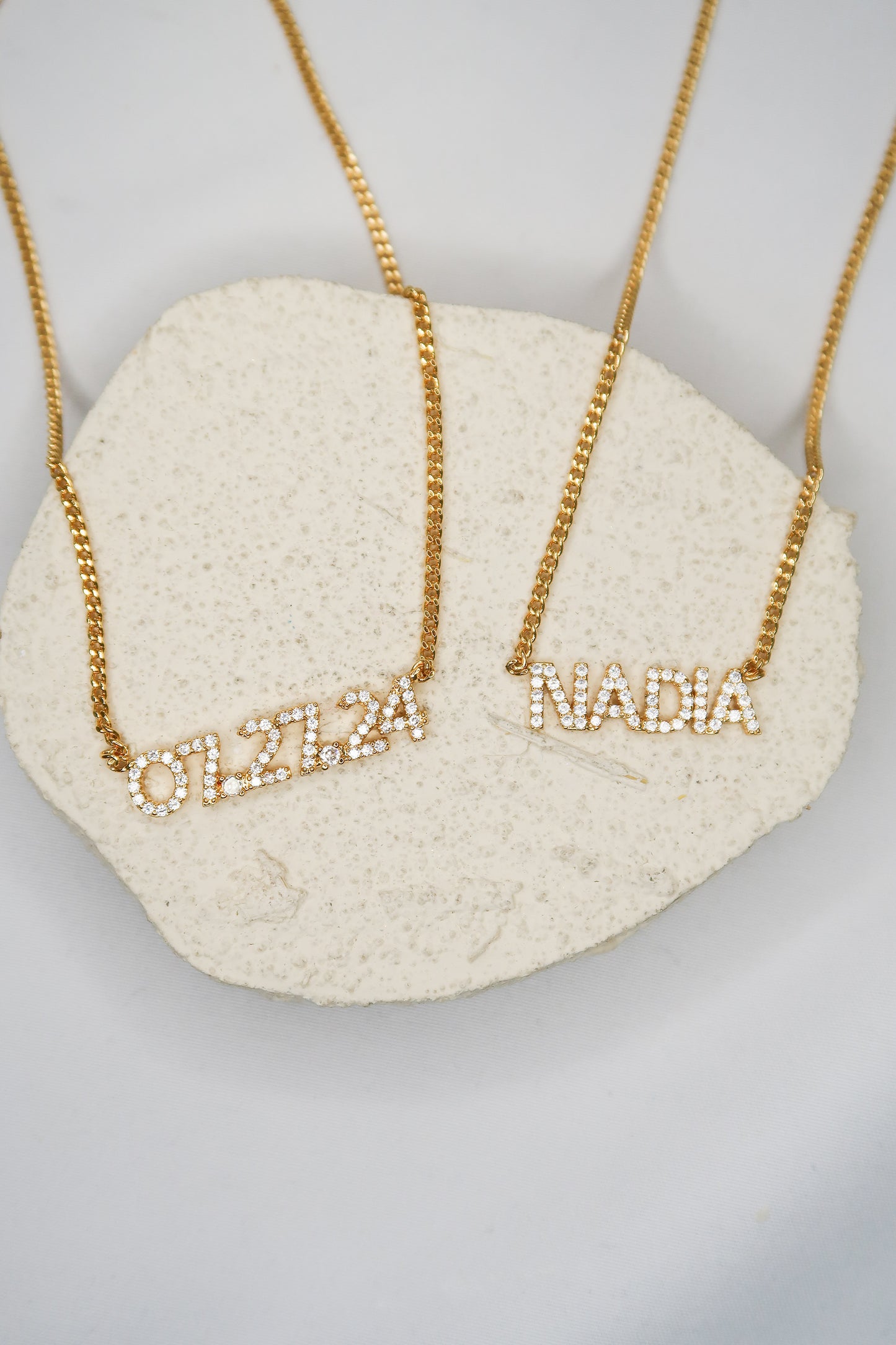 She's Committed Personalized Crystal 316L Stainless Steel Necklace