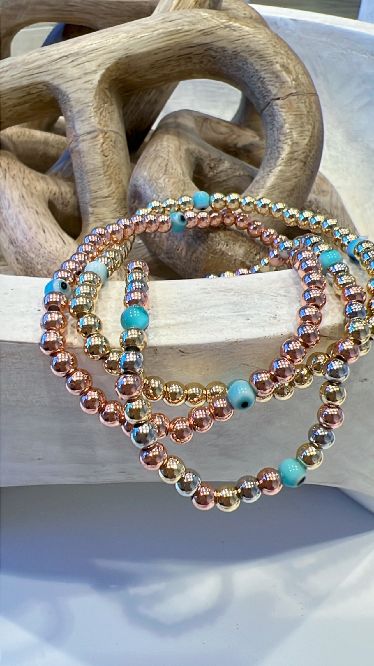 Three Wishes Beaded Bracelet Stack
