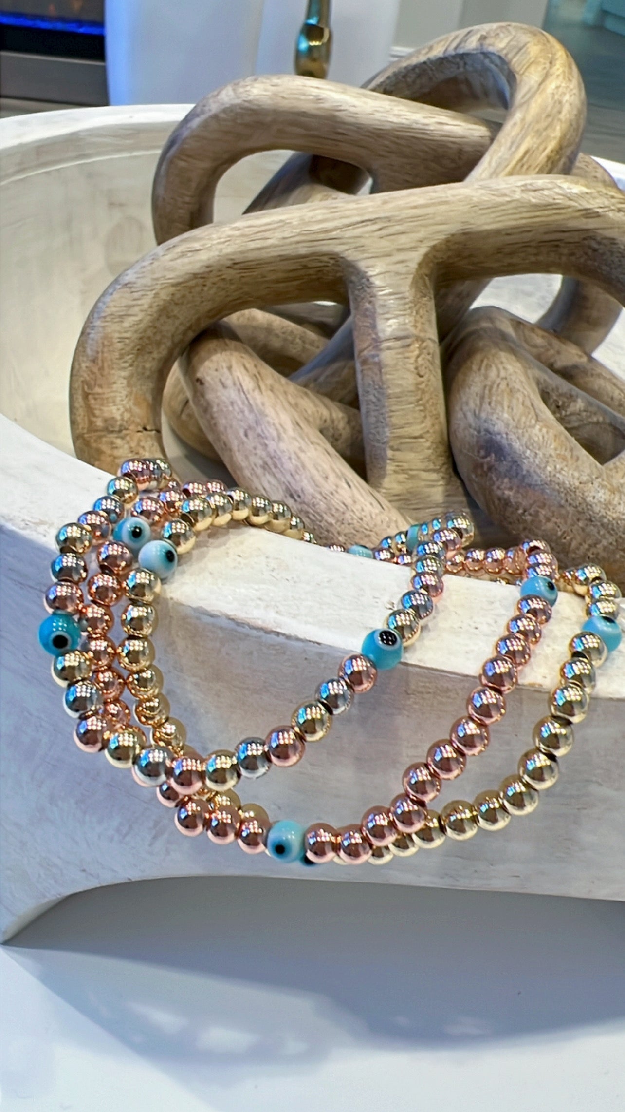 Three Wishes Beaded Bracelet Stack