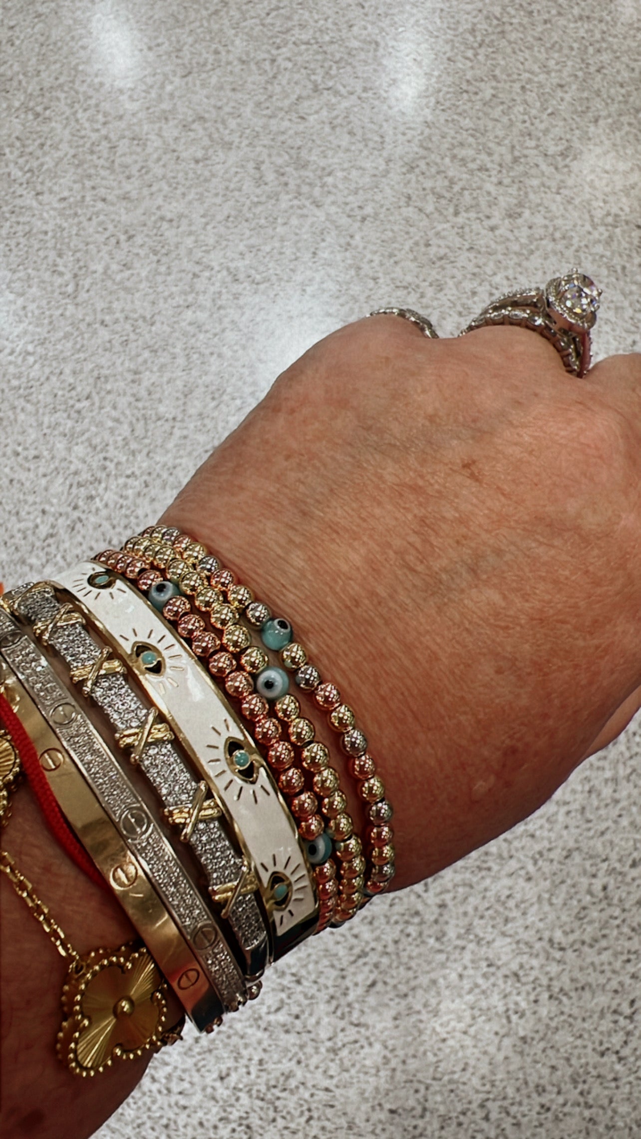 Three Wishes Beaded Bracelet Stack