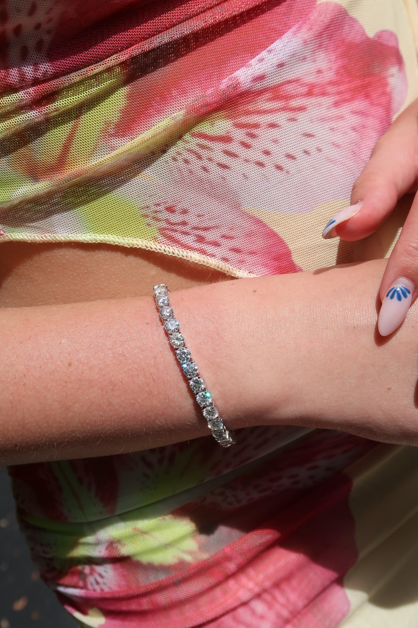 The Heiress .925 Sterling Silver Moissanite Tennis Bracelet