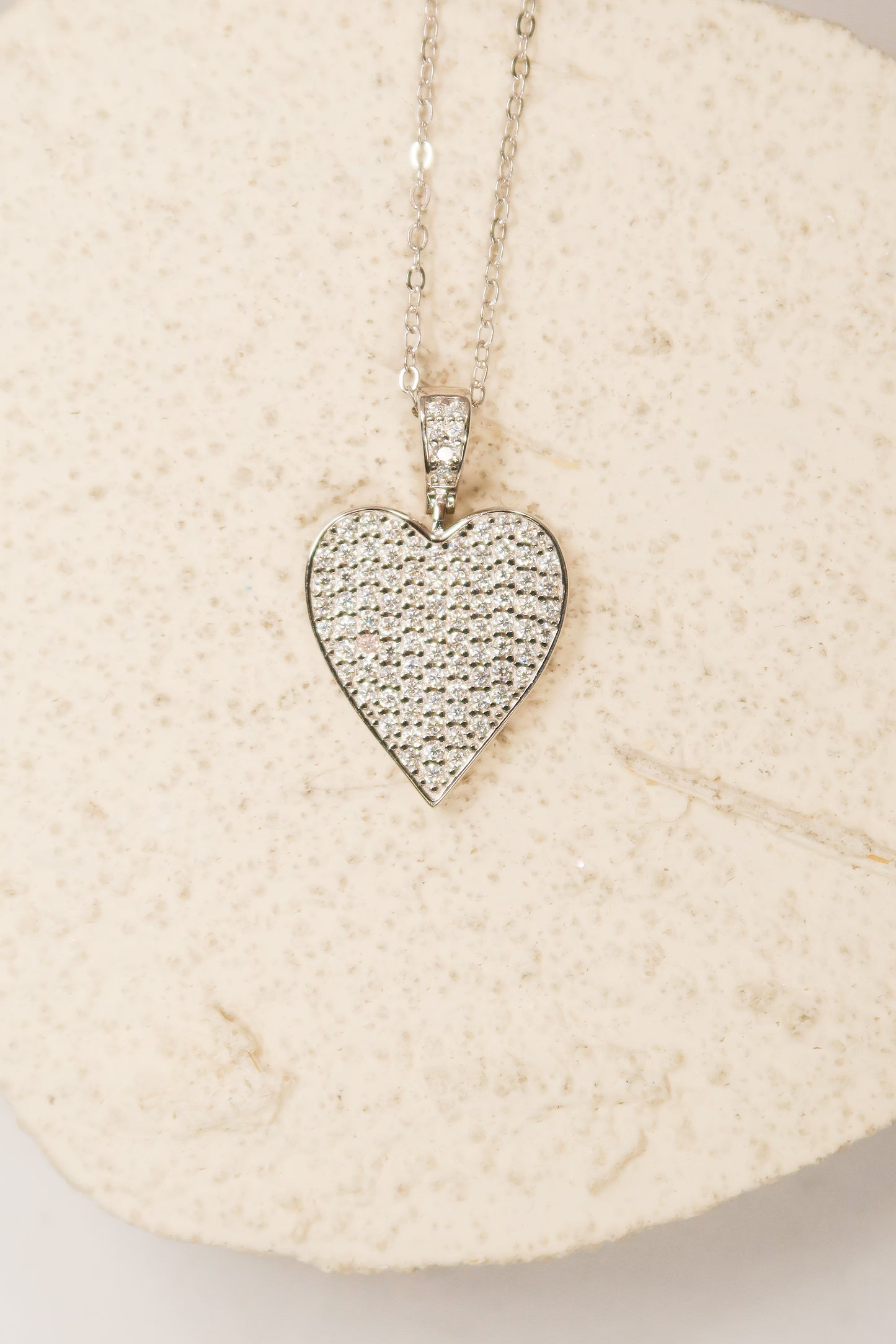 Eternal Heart .925 Sterling Silver Moissanite Necklace