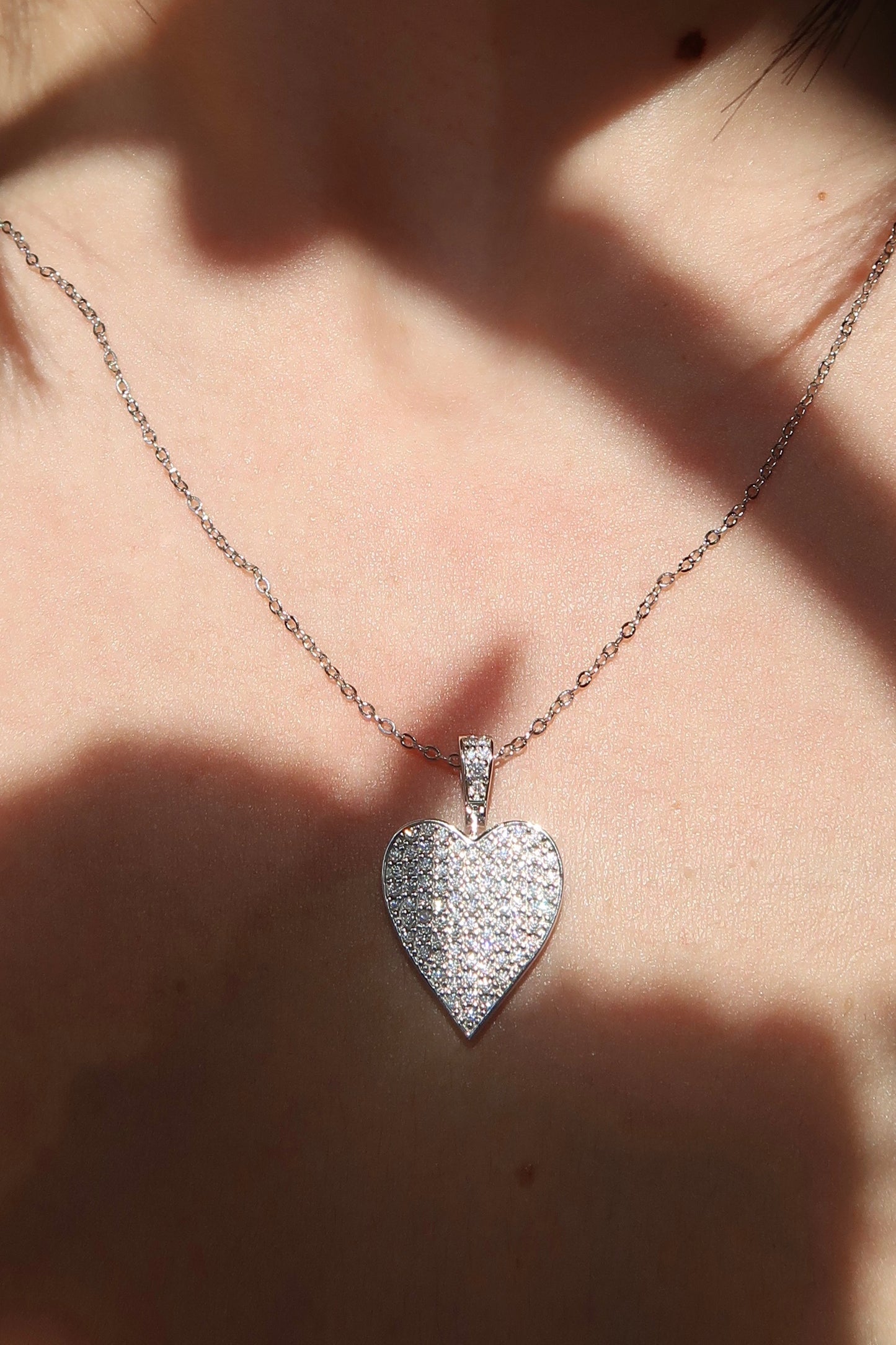 Eternal Heart .925 Sterling Silver Moissanite Necklace