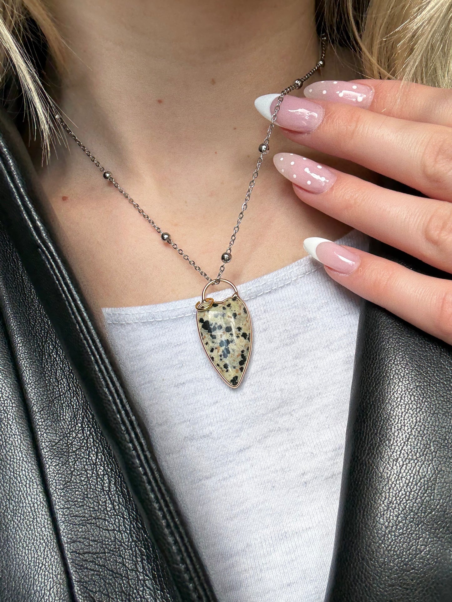 Doodle Natural Stone Charm