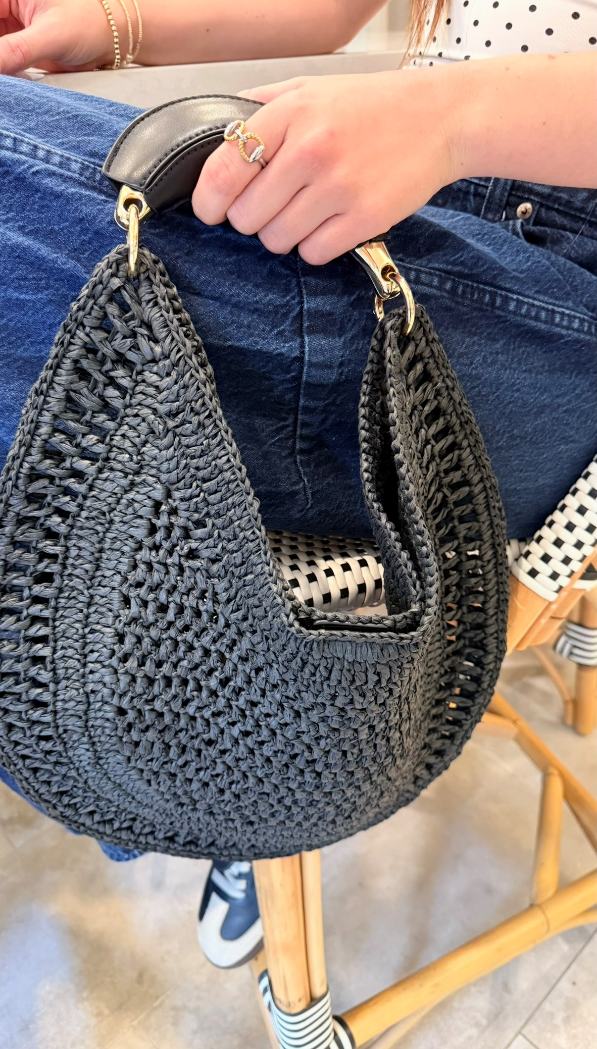 KC Banana Bag in Viscose Raffia