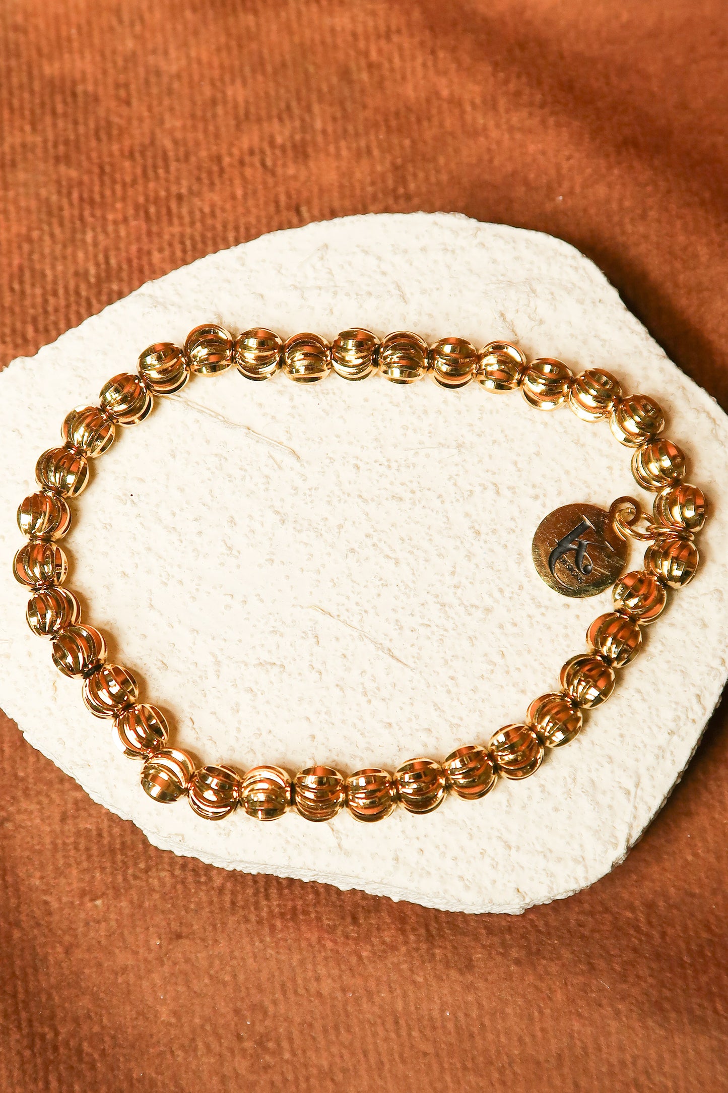 Spiced Cider 5-Piece Tiger's Eye Natural Stone Bracelet Stack
