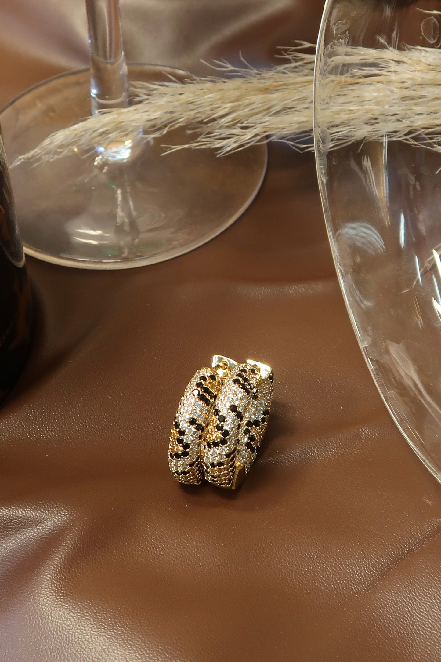 Femme Fatale Rebel Leopard 316L Stainless Steel Earrings