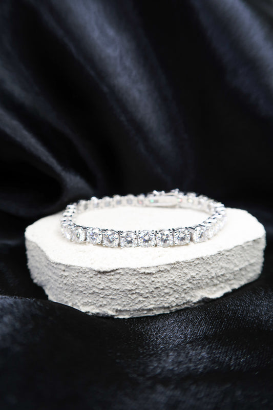 The Heiress .925 Sterling Silver Moissanite Tennis Bracelet