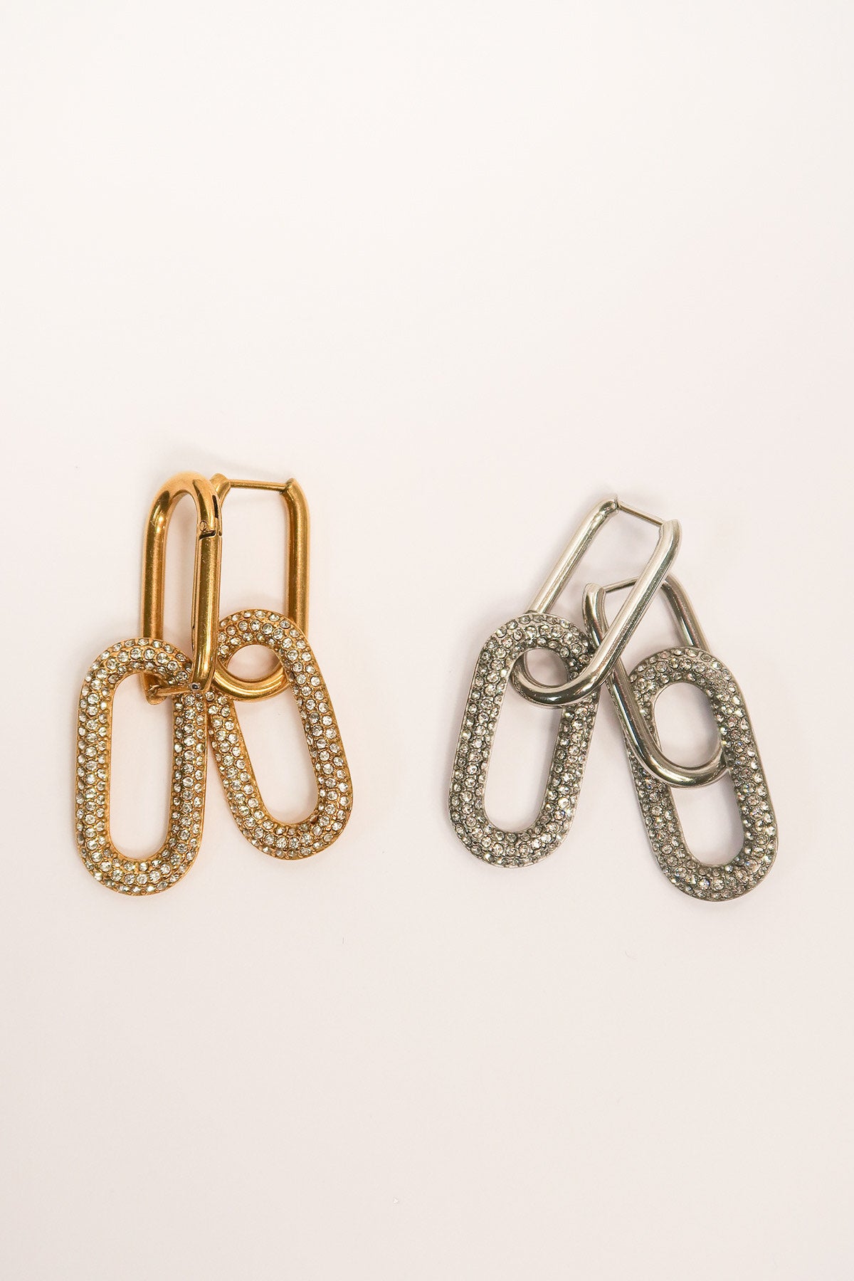 Soiree Statement 316L Stainless Steel Crystal Earrings
