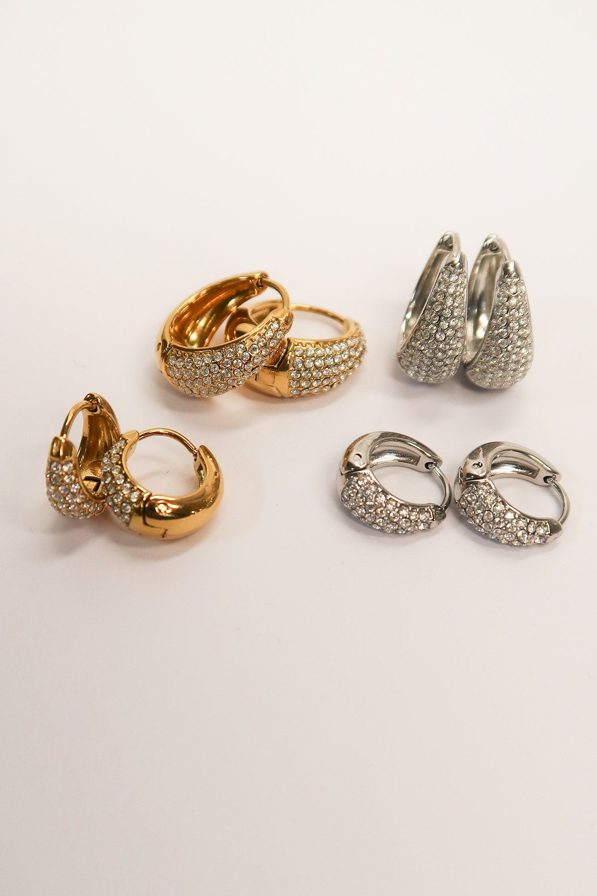 Mini Icon 316L Stainless Steel Crystal Huggies