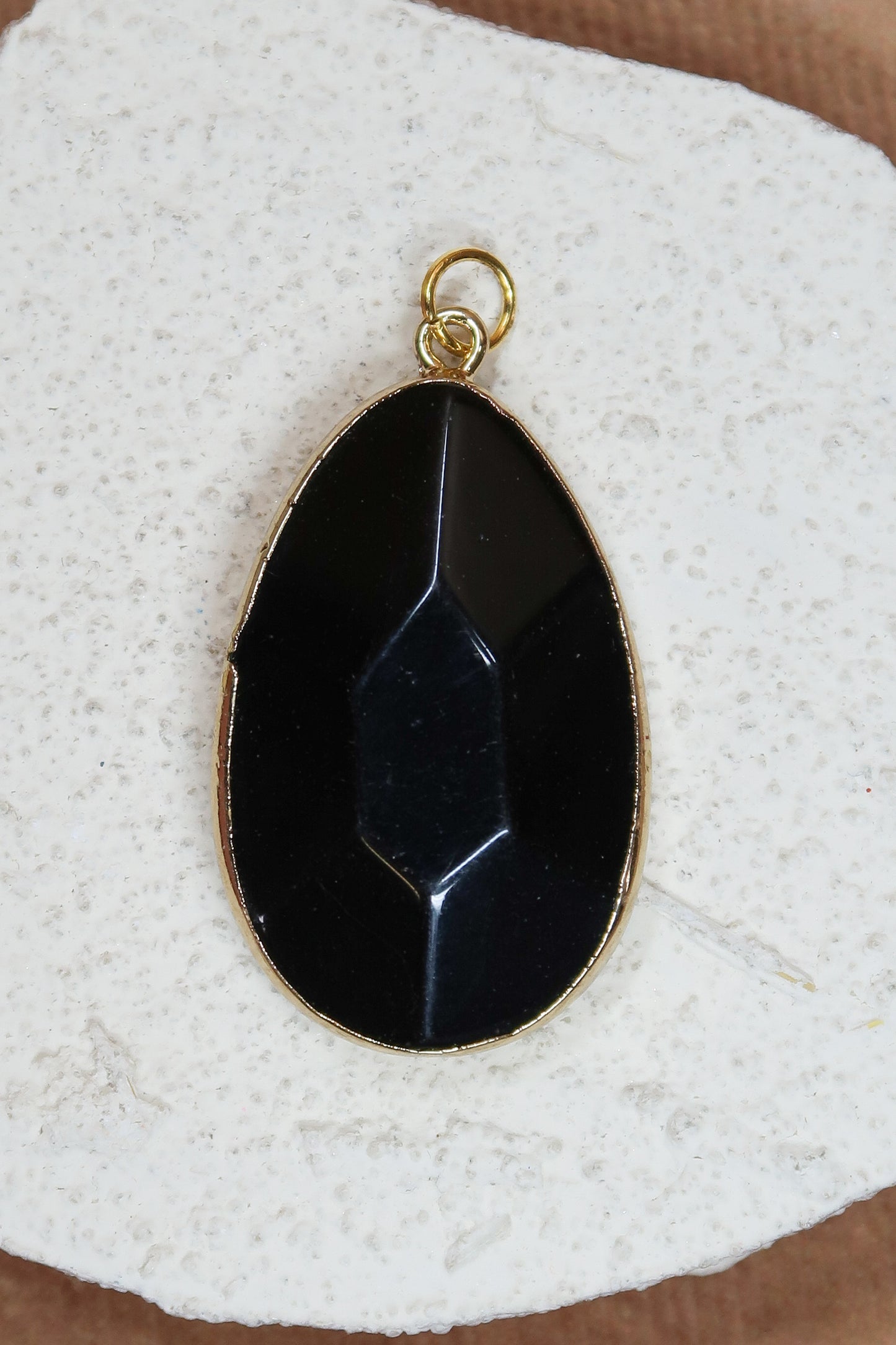 Biology Dalmatian Jasper or Onyx Natural Stone Charm